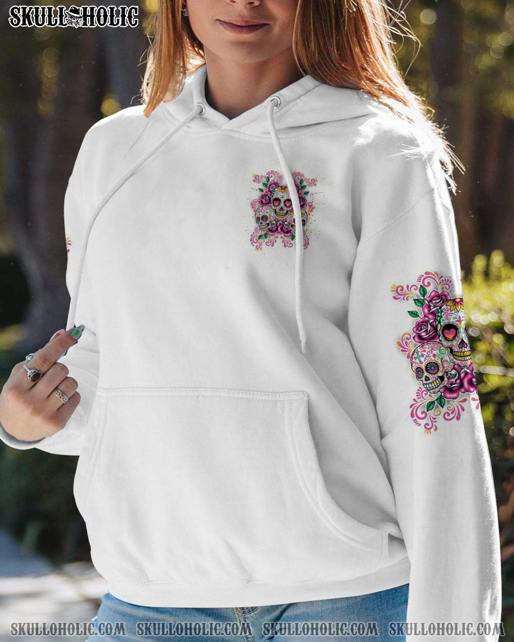 STUCK BETWEEN SUGAR SKULL ALL OVER PRINT – YHLN2012224