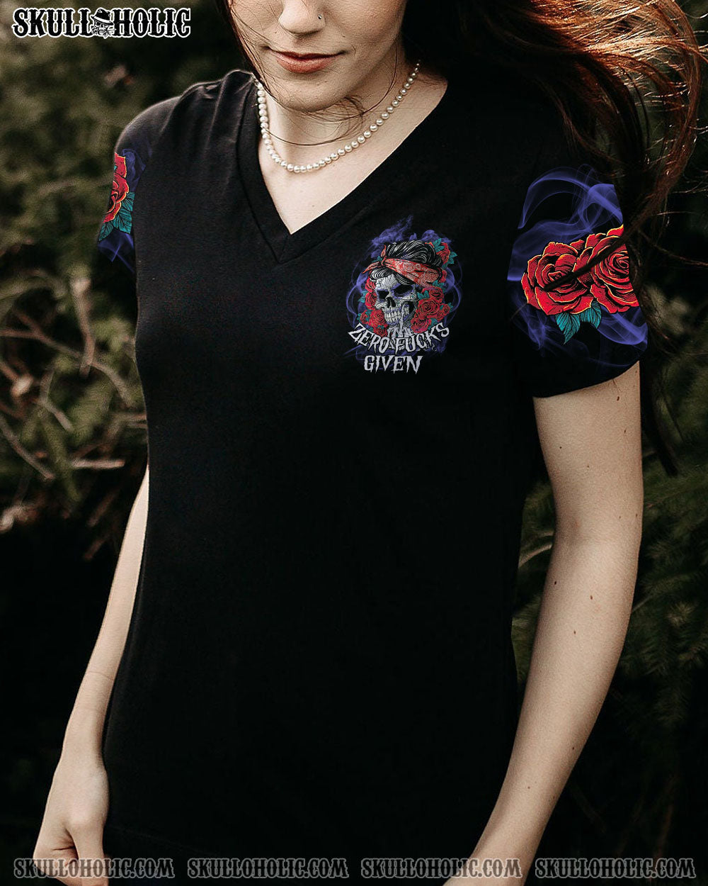 SUGAR SKULL ROSE SMOKE ALL OVER PRINT – TY2212223