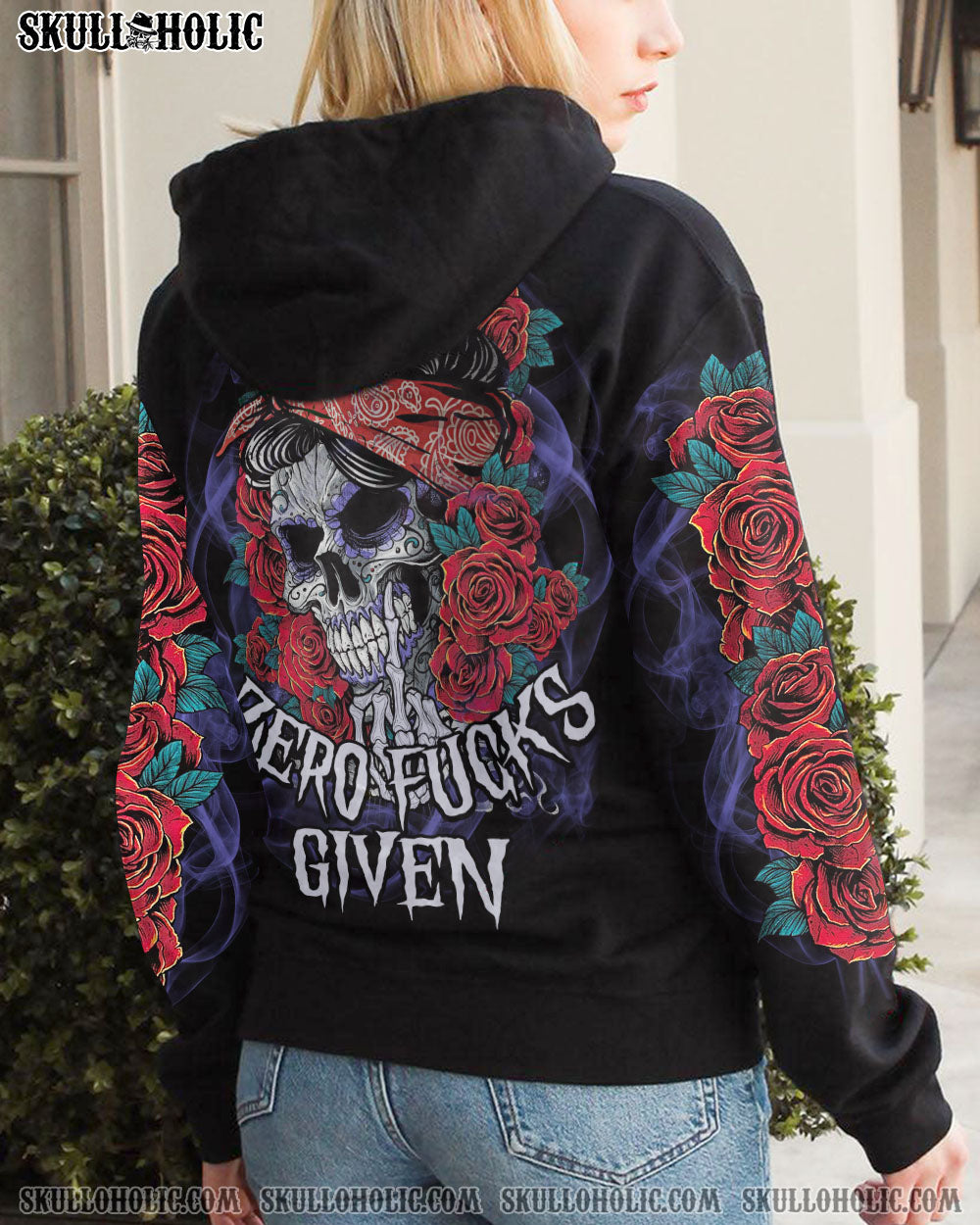 SUGAR SKULL ROSE SMOKE ALL OVER PRINT – TY2212223