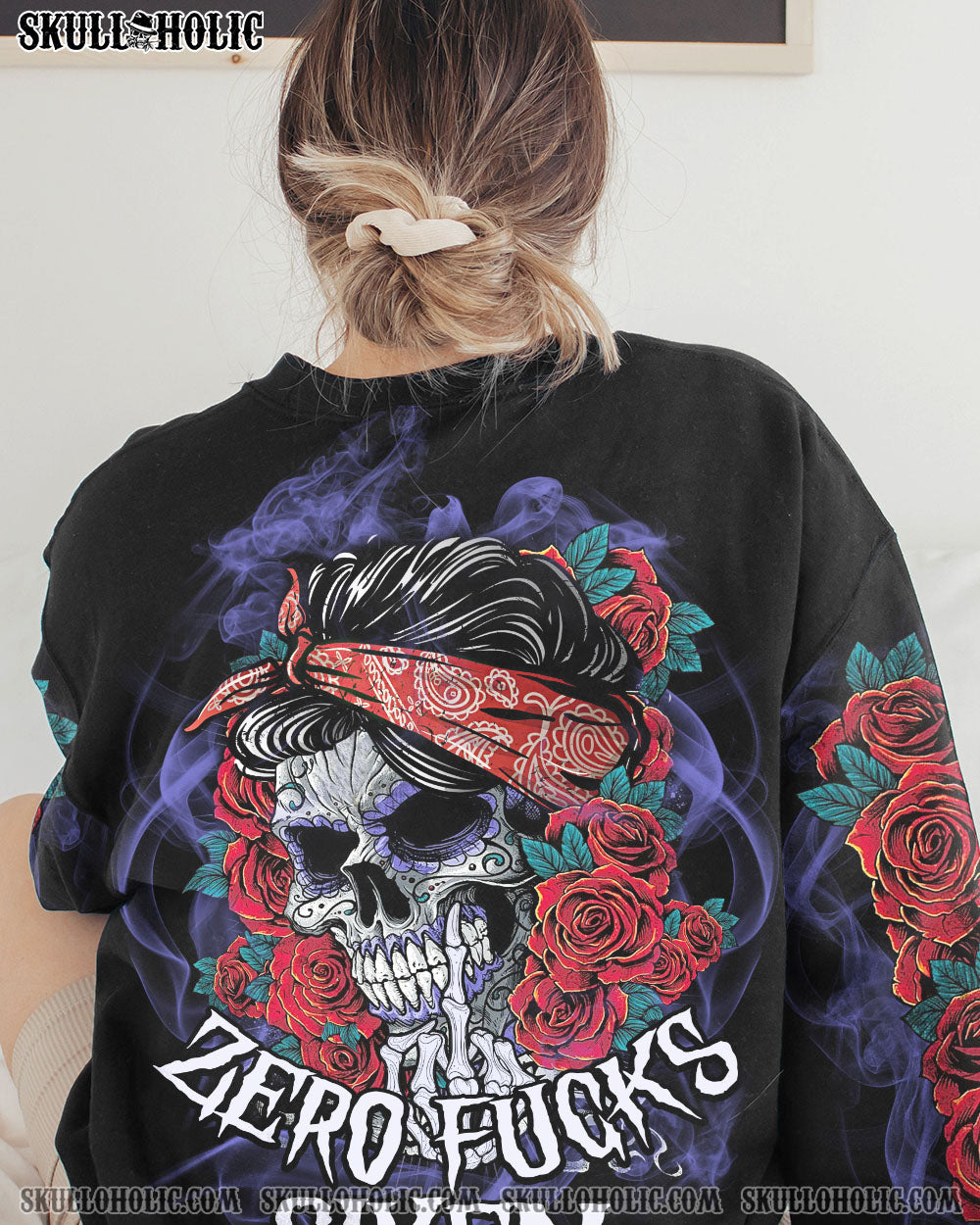 SUGAR SKULL ROSE SMOKE ALL OVER PRINT – TY2212223