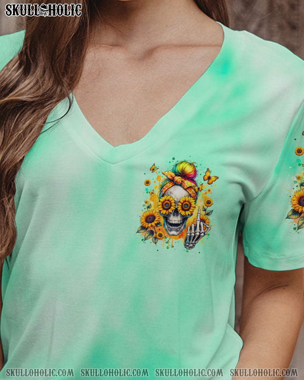 TAKE THIS WITH YOU MESSY BUN SKULL ALL OVER PRINT – TLTR1902241