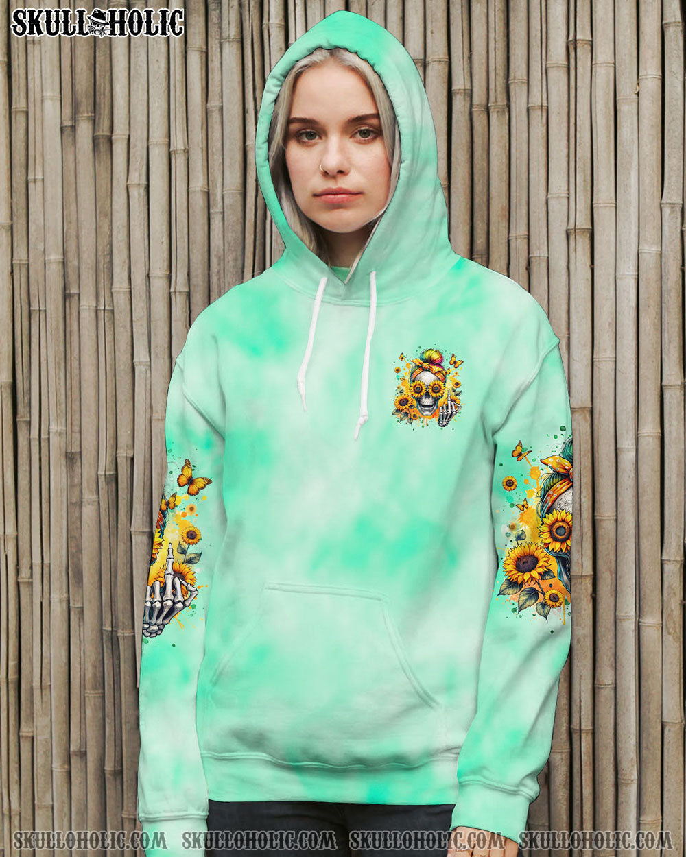 TAKE THIS WITH YOU MESSY BUN SKULL ALL OVER PRINT – TLTR1902241