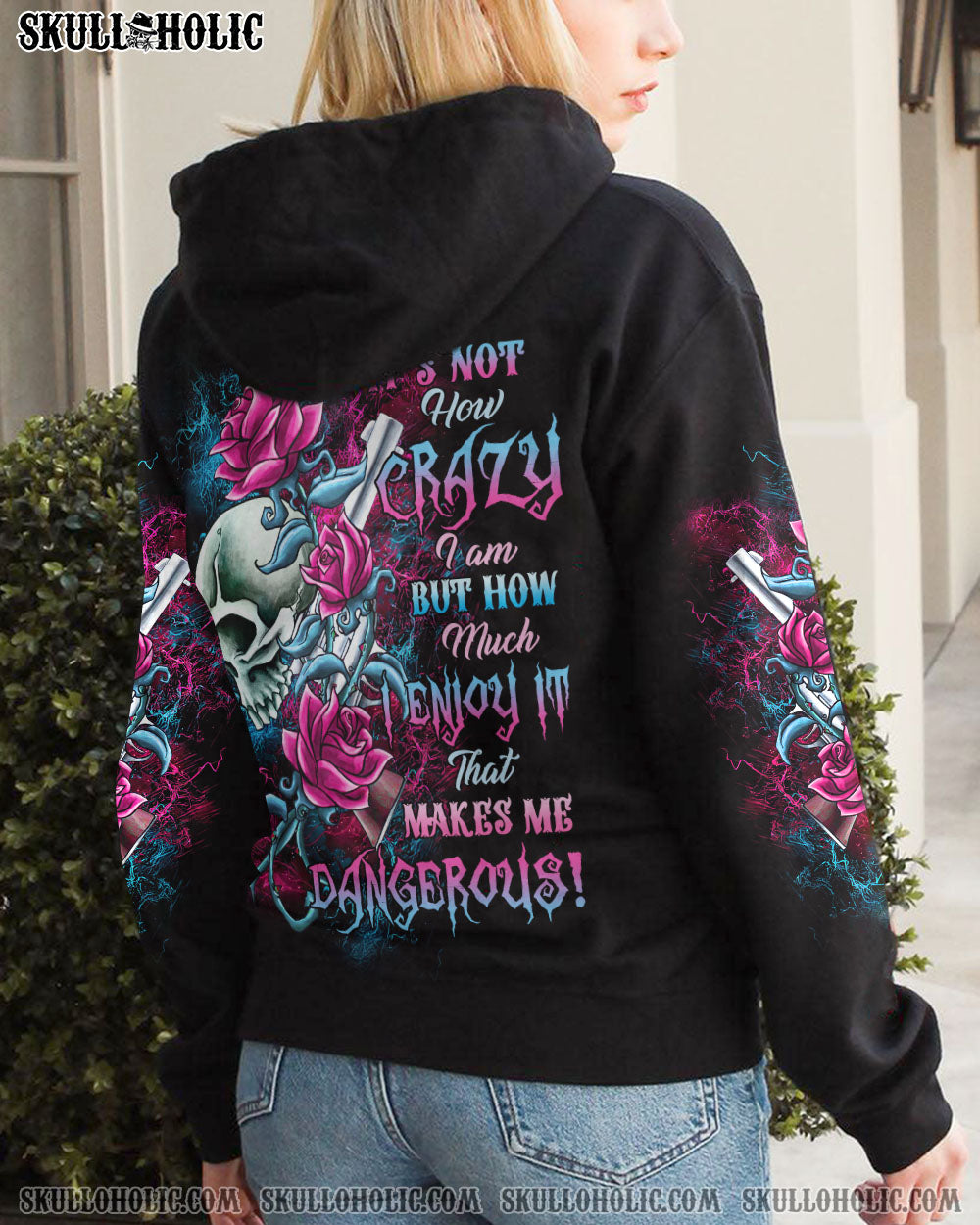 THAT MAKES ME DANGEROUS ROSE SKULL G ALL OVER PRINT – TLTR1301234