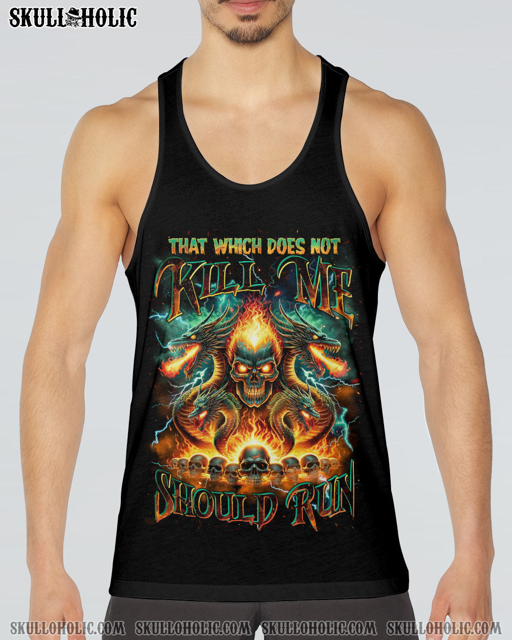 THAT WHICH DOES NOT KILL ME SHOULD RUN SKULL DRAGON ALL OVER PRINT – TLNZ1005242