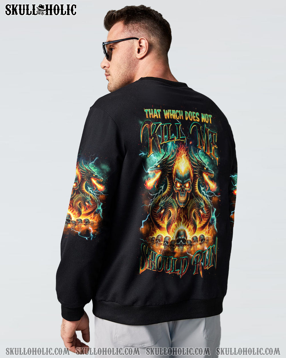 THAT WHICH DOES NOT KILL ME SHOULD RUN SKULL DRAGON ALL OVER PRINT – TLNZ1005242