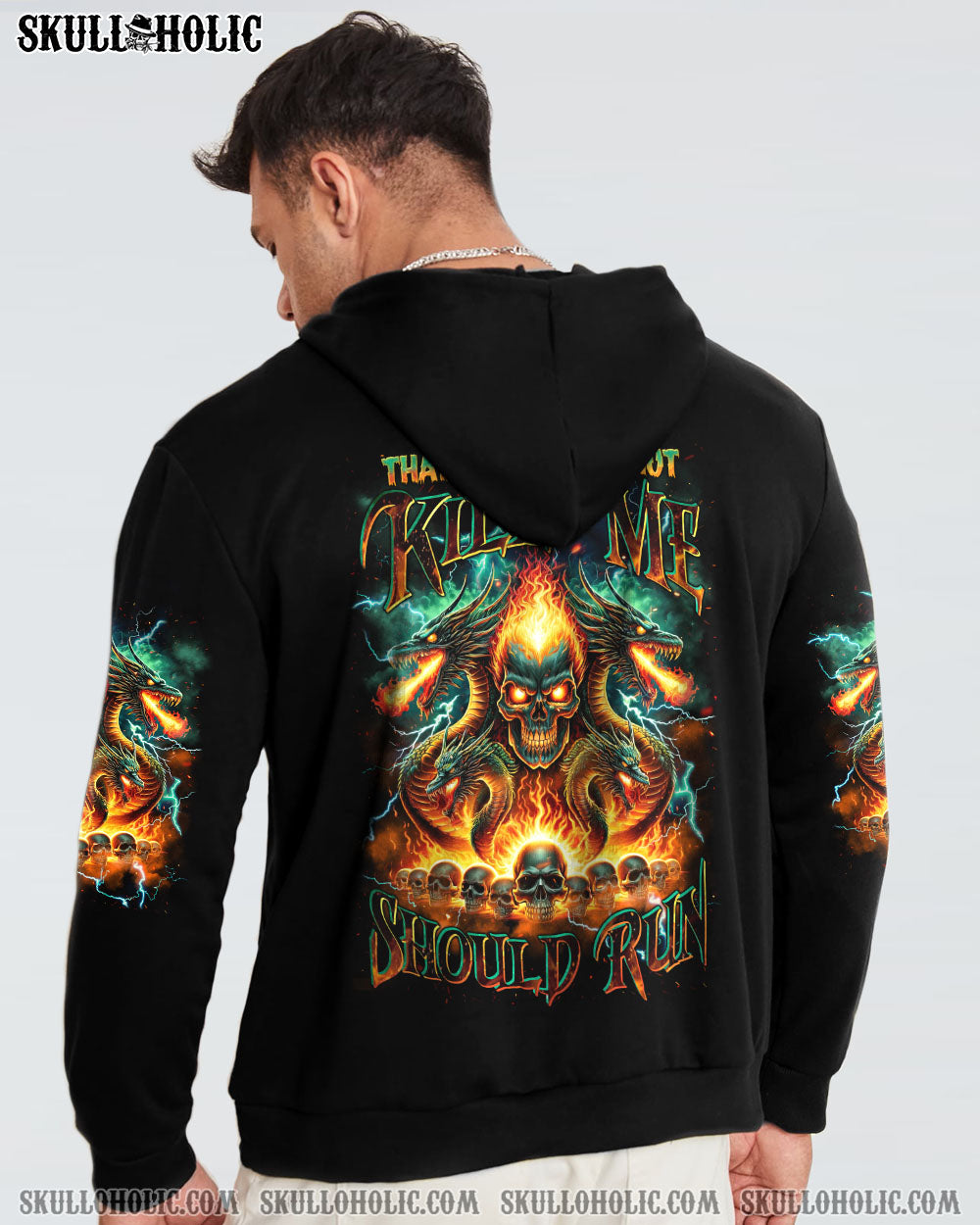 THAT WHICH DOES NOT KILL ME SHOULD RUN SKULL DRAGON ALL OVER PRINT – TLNZ1005242