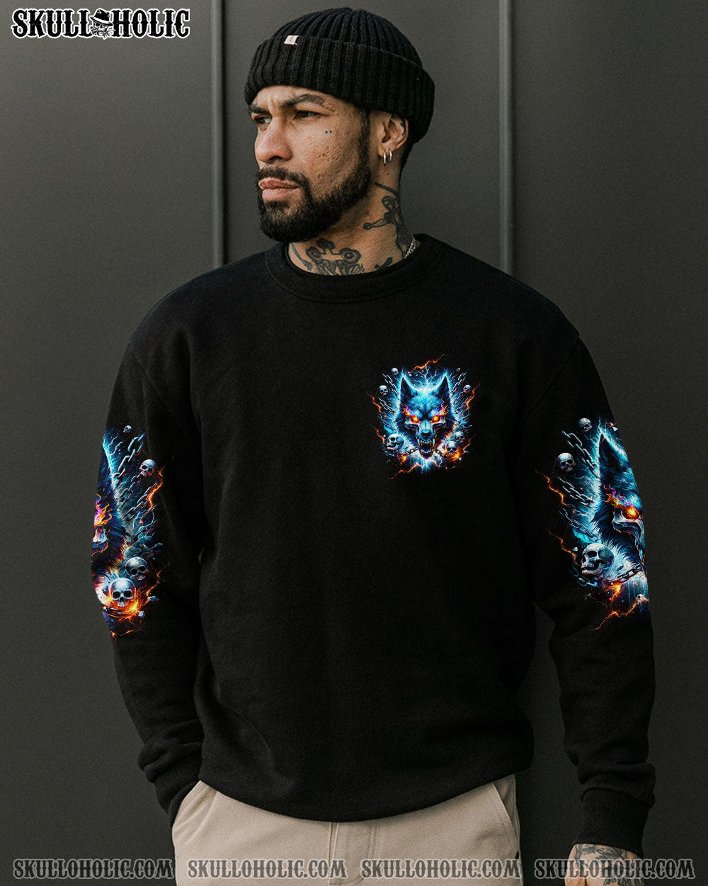 THE CHAINS ON MY MOOD SWING WOLF SKULL ALL OVER PRINT – TLTW2901241