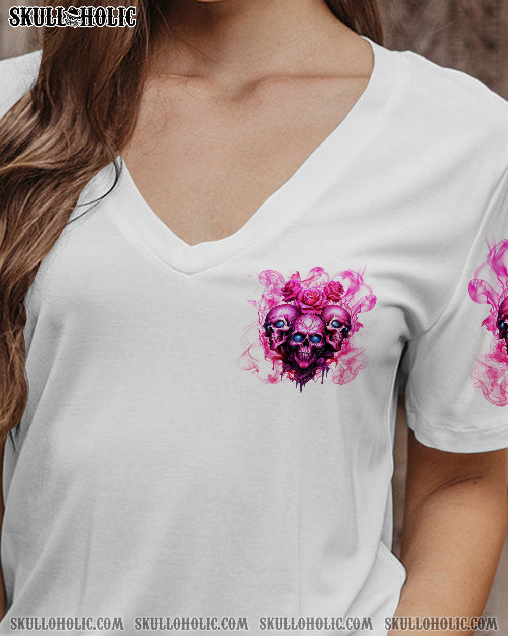 THE GOOD GIRL IN ME 3 SKULLS ROSE ALL OVER PRINT – TLNT0310231