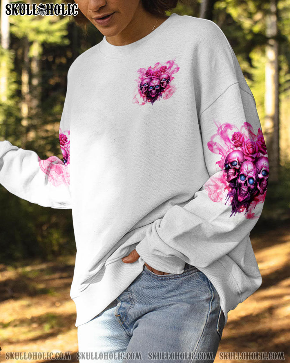 THE GOOD GIRL IN ME 3 SKULLS ROSE ALL OVER PRINT – TLNT0310231