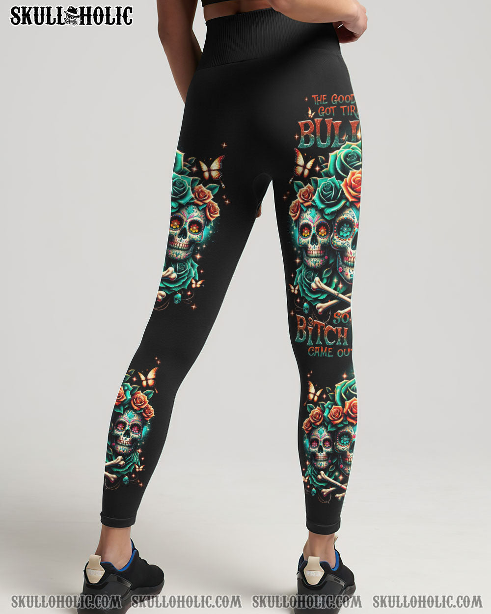 THE GOOD GIRL IN ME 3 SKULLS ROSE ALL OVER PRINT – TLNT0811232