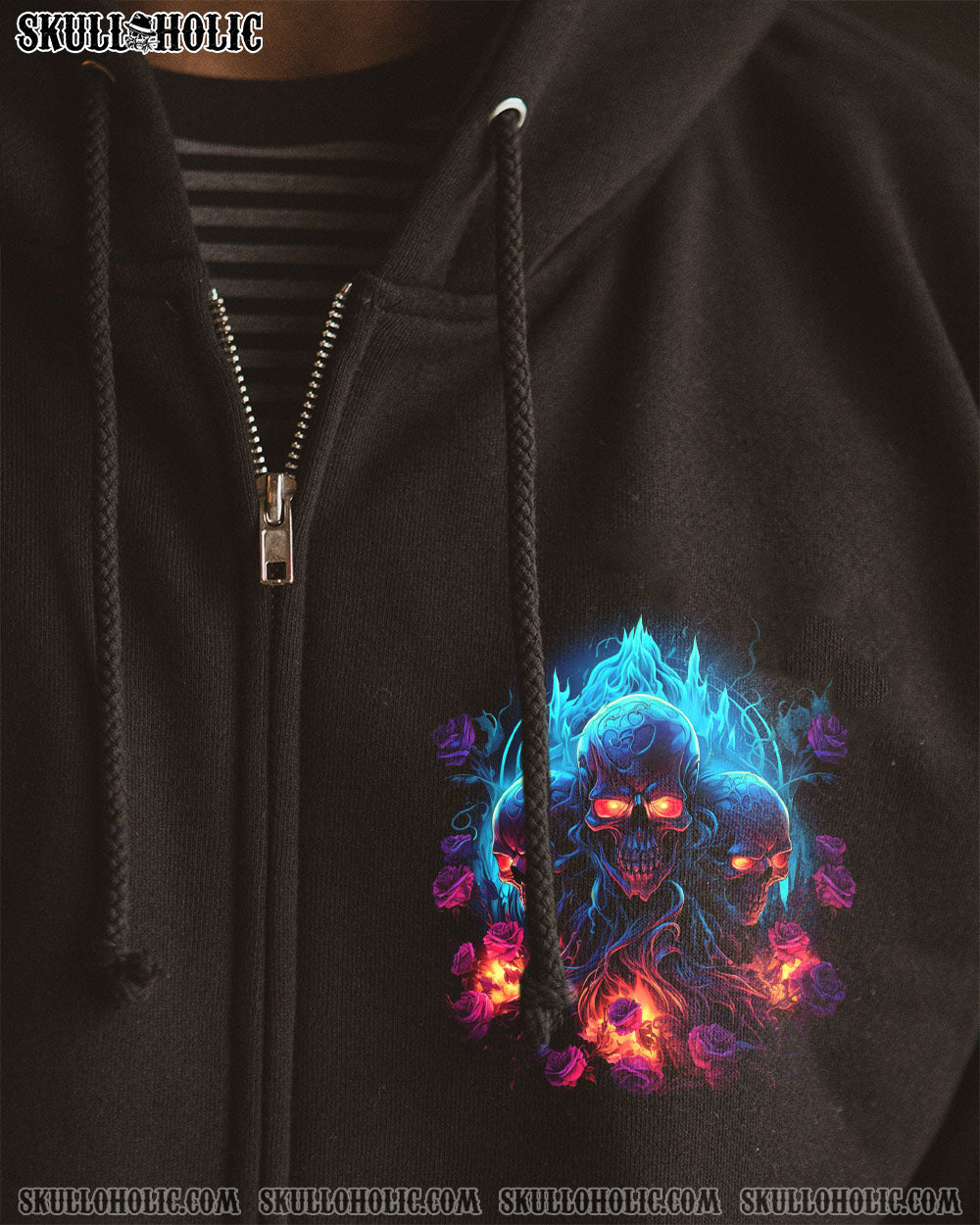 THE GOOD GIRL IN ME 3 SKULLS ROSE ALL OVER PRINT – TLTR2602241