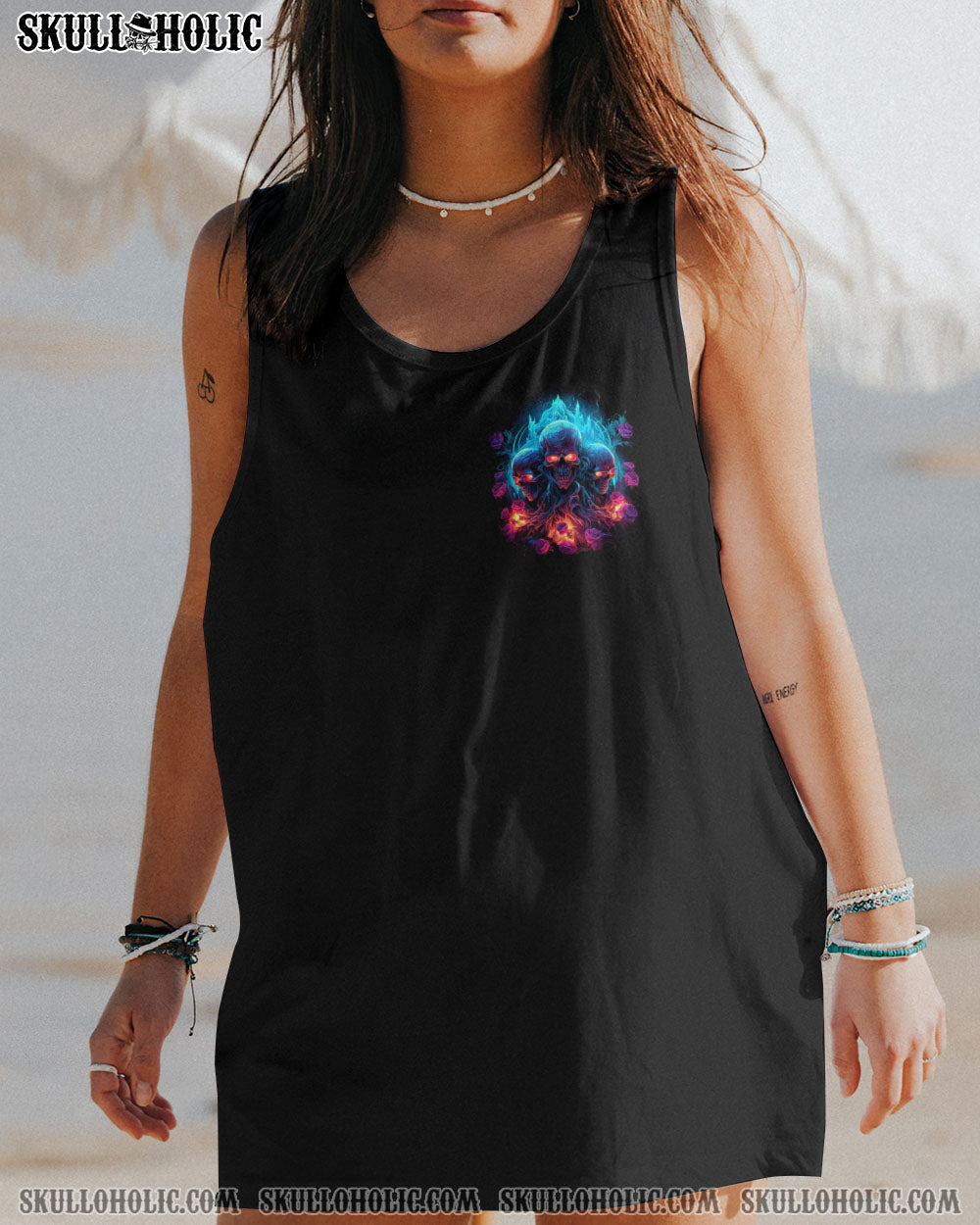 THE GOOD GIRL IN ME 3 SKULLS ROSE ALL OVER PRINT – TLTR2602241