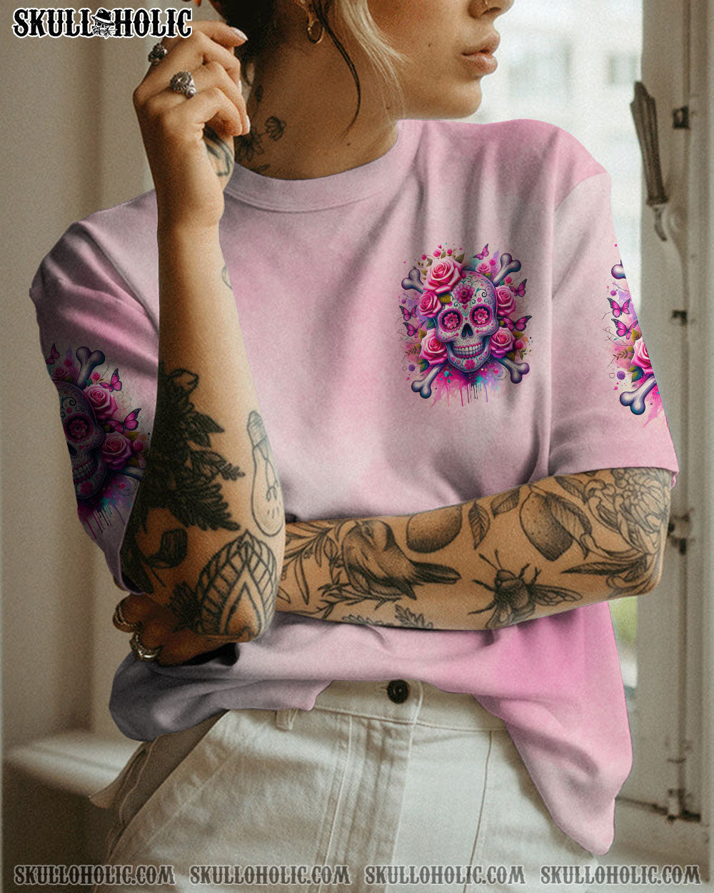 THE GOOD GIRL IN ME BONES SKULL ALL OVER PRINT – TLNO0411231