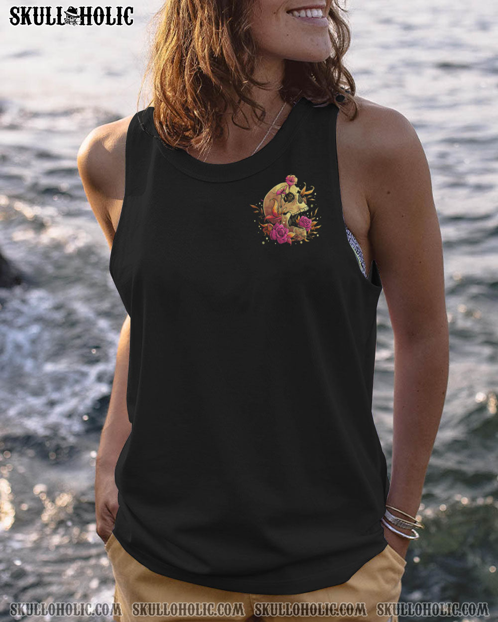 THE GOOD GIRL IN ME FLOWER SKULL ALL OVER PRINT – TLTR2612221