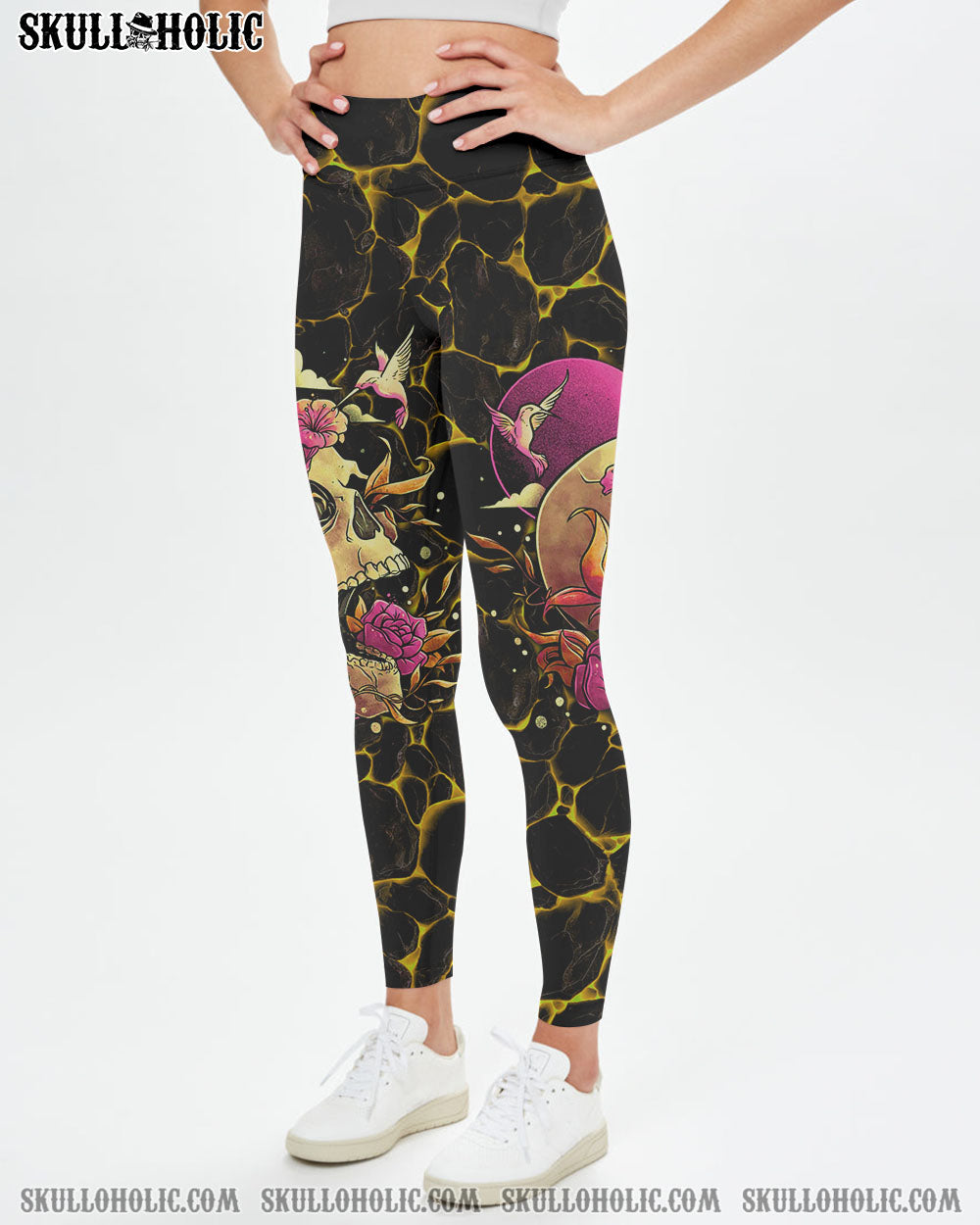 THE GOOD GIRL IN ME FLOWER SKULL ALL OVER PRINT – TLTR2612221