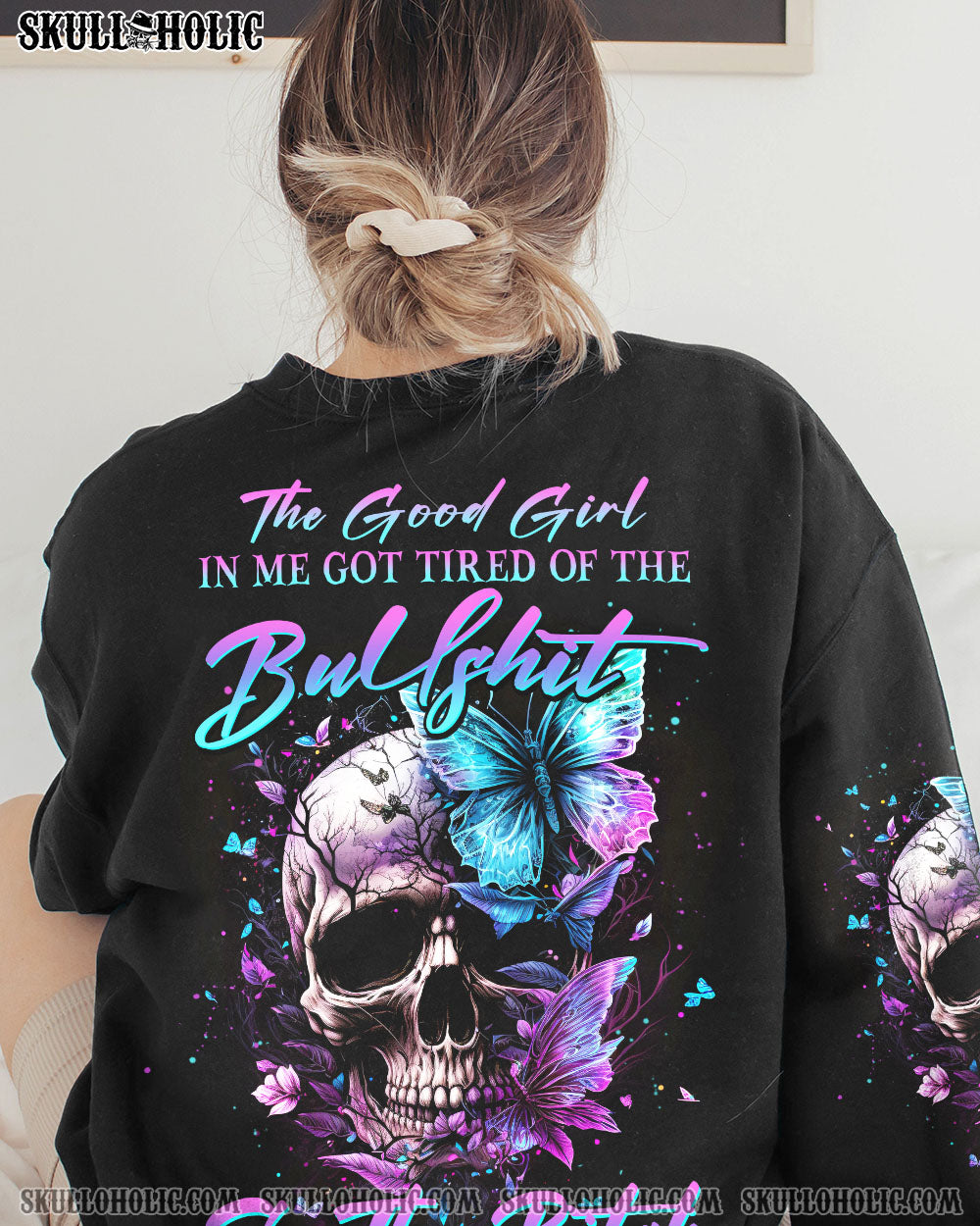 THE GOOD GIRL IN ME GOT TIRED SKULL ALL OVER PRINT – YHHN0602236