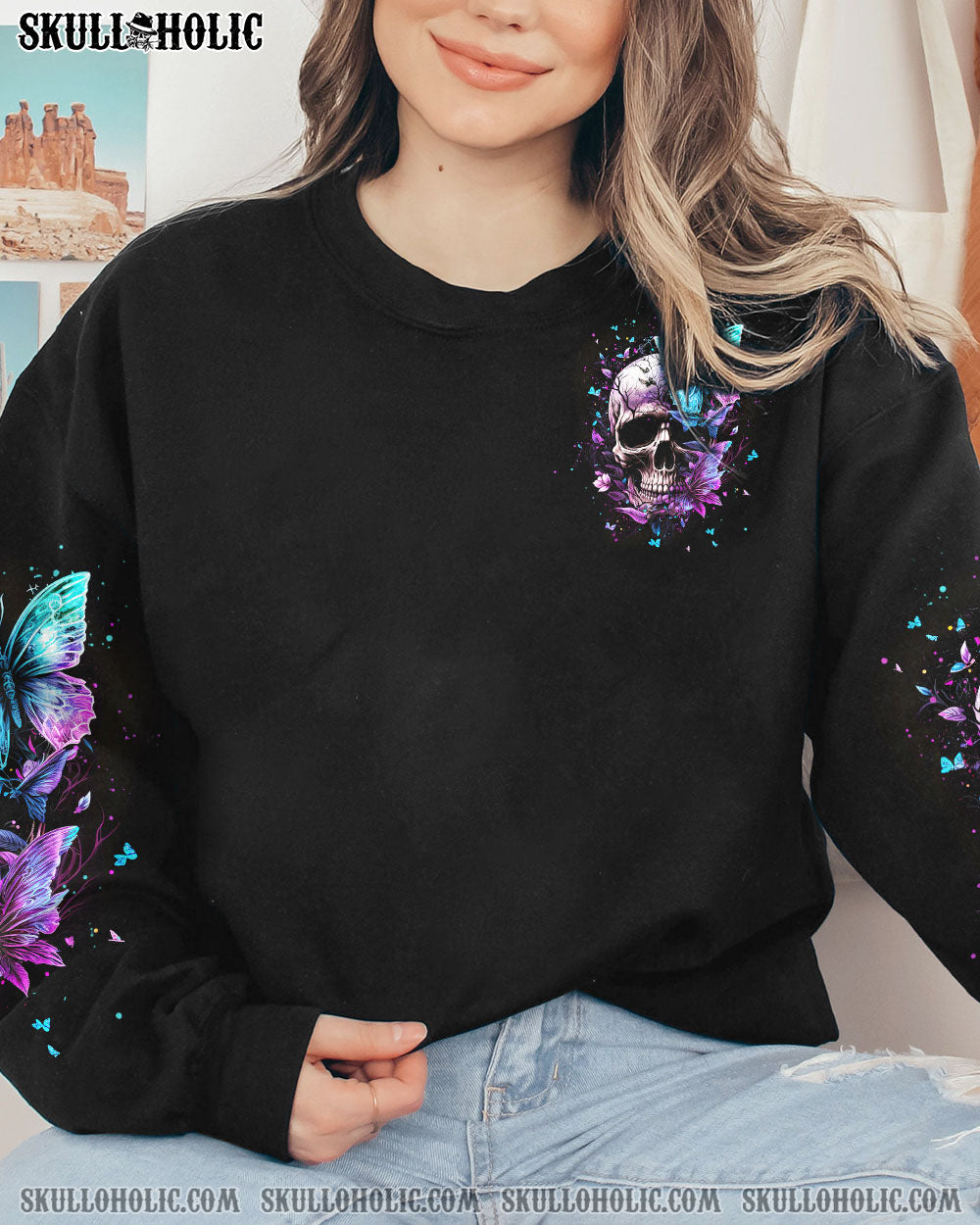 THE GOOD GIRL IN ME GOT TIRED SKULL ALL OVER PRINT – YHHN0602236