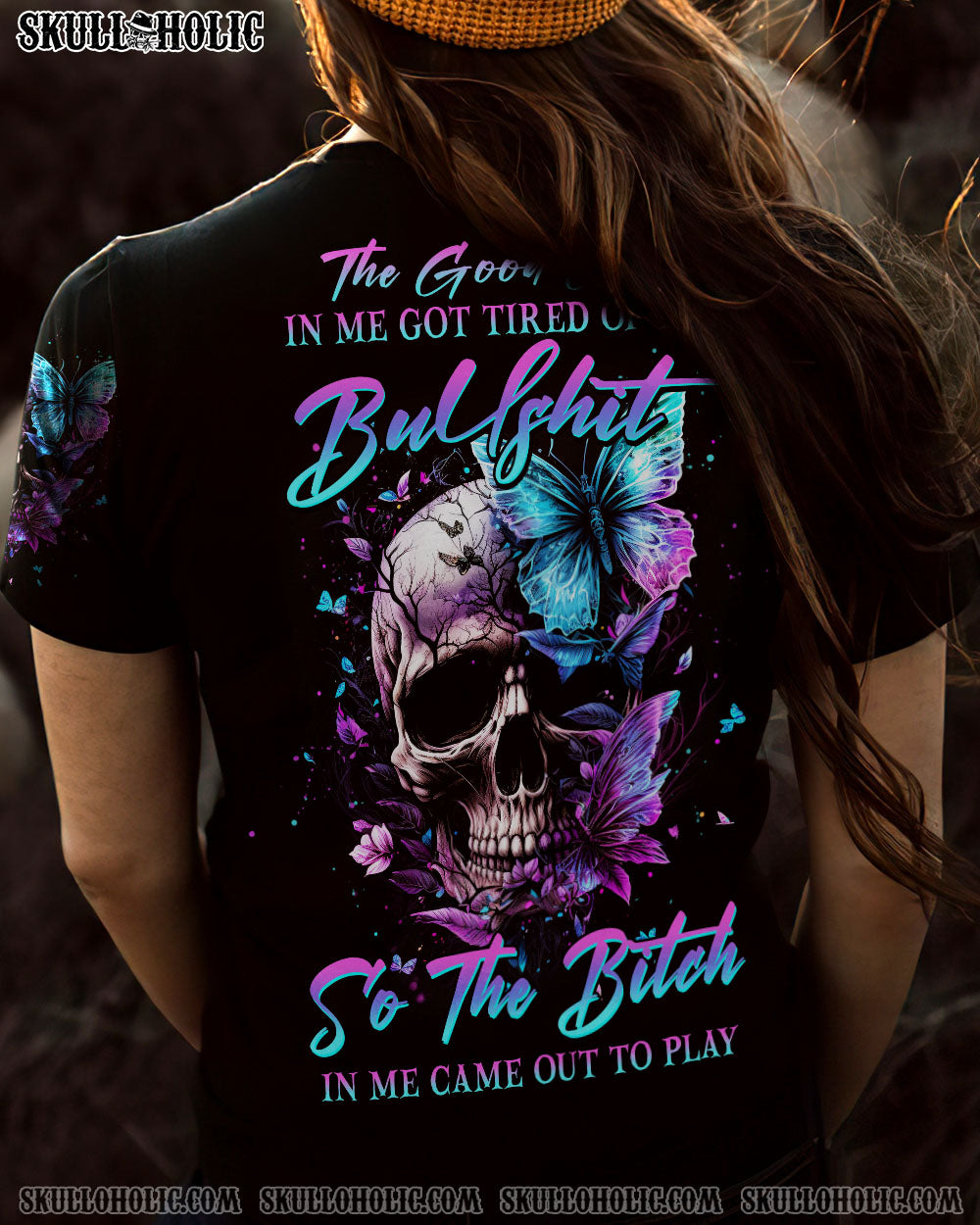 THE GOOD GIRL IN ME GOT TIRED SKULL ALL OVER PRINT – YHHN0602236