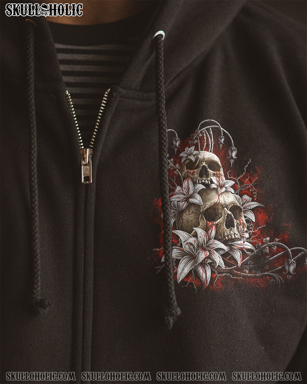 THE GOOD GIRL IN ME GOT TIRED SKULL ROSE ALL OVER PRINT – YHHN1701231