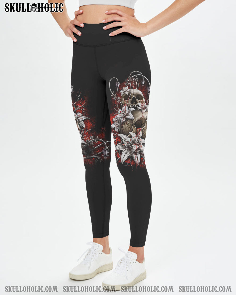 THE GOOD GIRL IN ME GOT TIRED SKULL ROSE ALL OVER PRINT – YHHN1701231