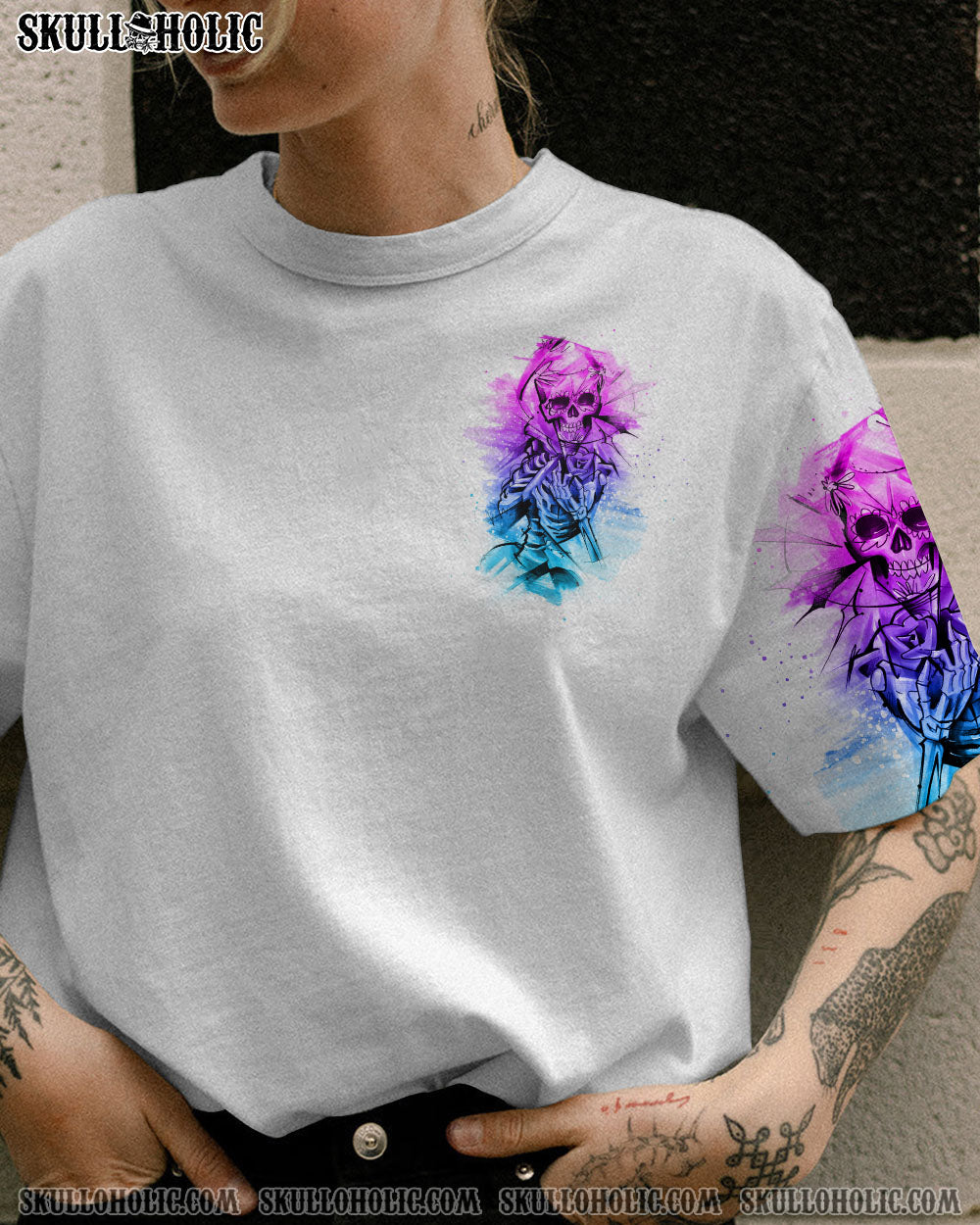 THE GOOD GIRL IN ME GOT TIRED SKULL SKELETON ALL OVER PRINT – YHHG0302232