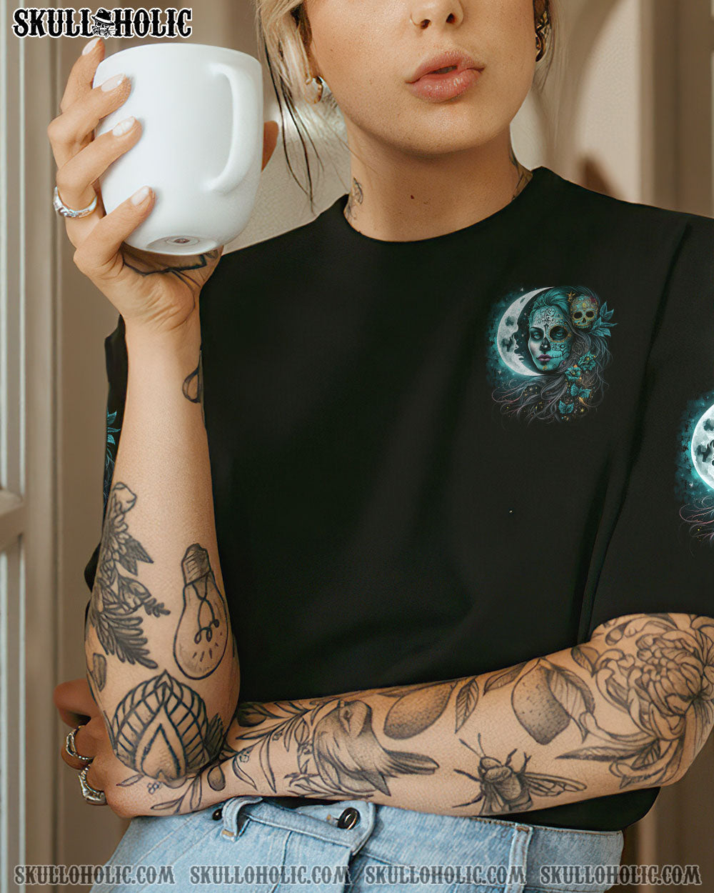 THE GOOD GIRL IN ME HALF SUGAR SKULL ALL OVER PRINT – TLTW0404231