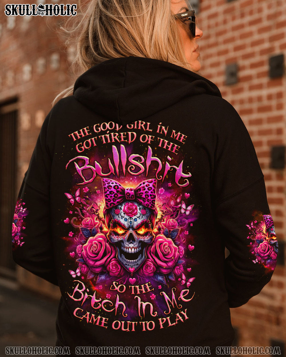 THE GOOD GIRL IN ME MADLY SUGAR SKULL ALL OVER PRINT – TLNZ2106243