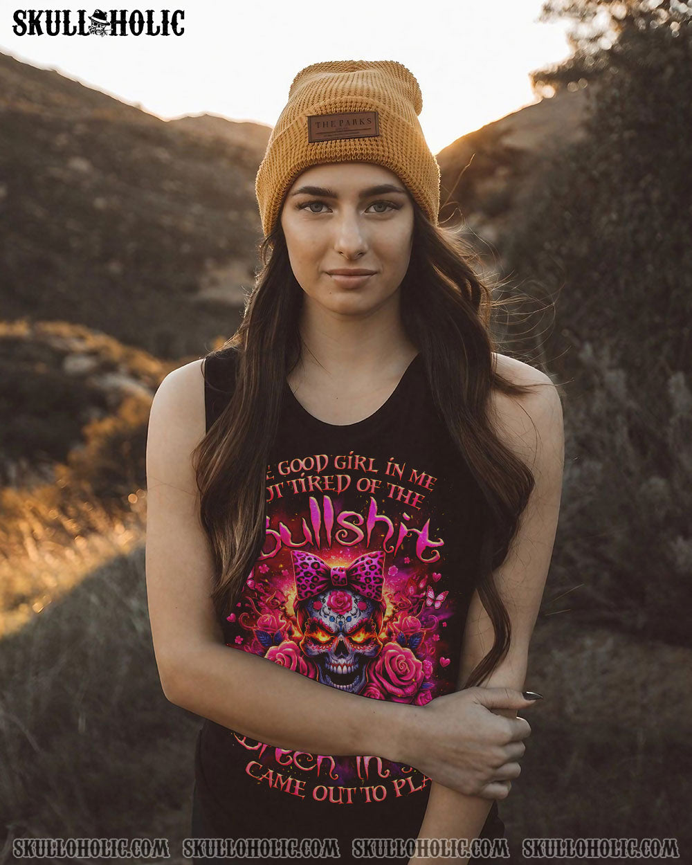 THE GOOD GIRL IN ME MADLY SUGAR SKULL ALL OVER PRINT – TLNZ2106243