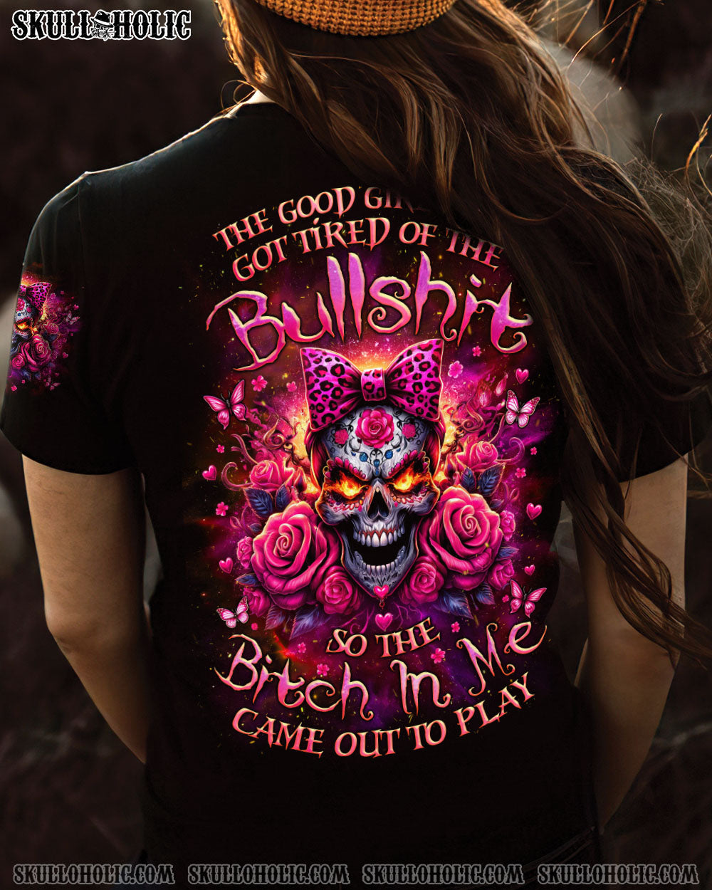 THE GOOD GIRL IN ME MADLY SUGAR SKULL ALL OVER PRINT – TLNZ2106243