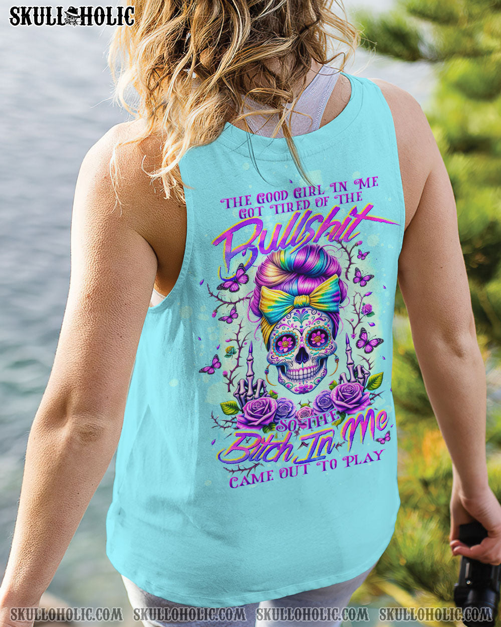 THE GOOD GIRL IN ME MESSY BUN ALL OVER PRINT – TLTW2404241