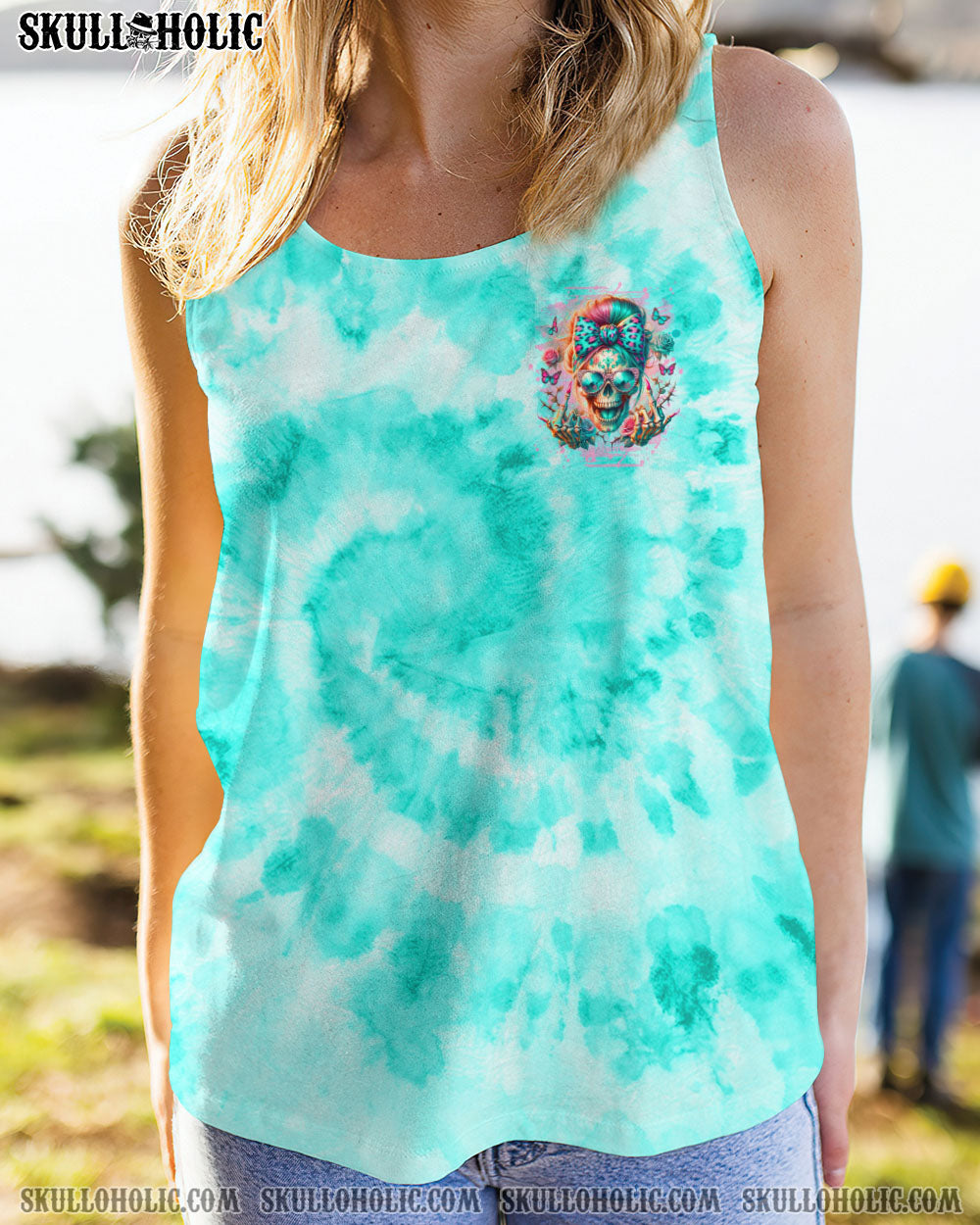 THE GOOD GIRL IN ME MESSY BUN SKULL ALL OVER PRINT – TLNO2805246
