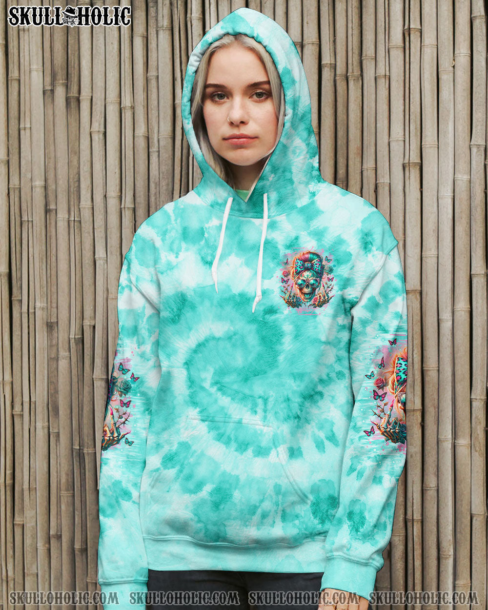 THE GOOD GIRL IN ME MESSY BUN SKULL ALL OVER PRINT – TLNO2805246