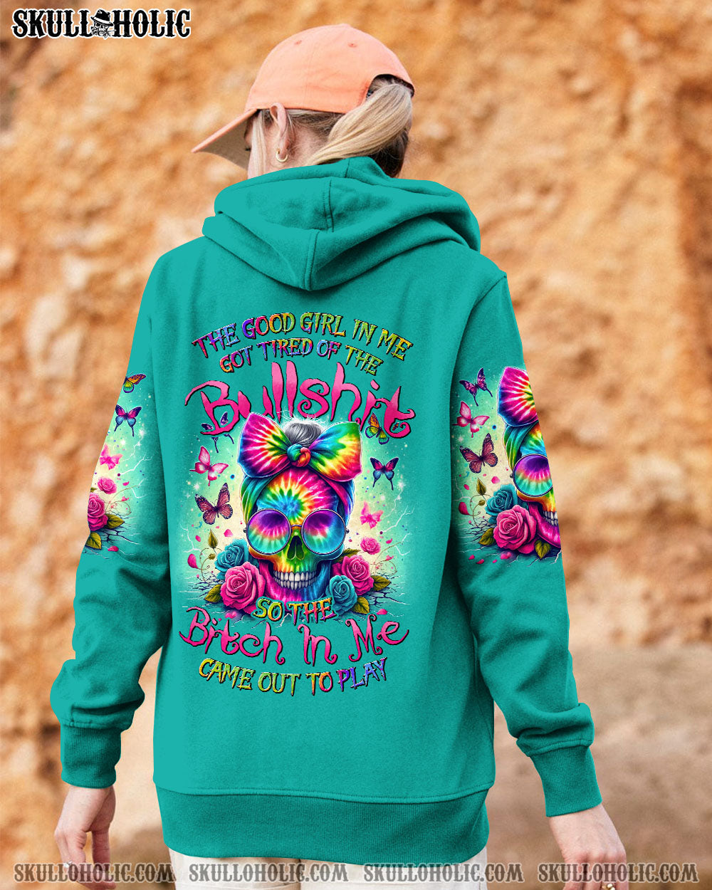 THE GOOD GIRL IN ME MESSY BUN TIE DYE ALL OVER PRINT – TYHI0605244