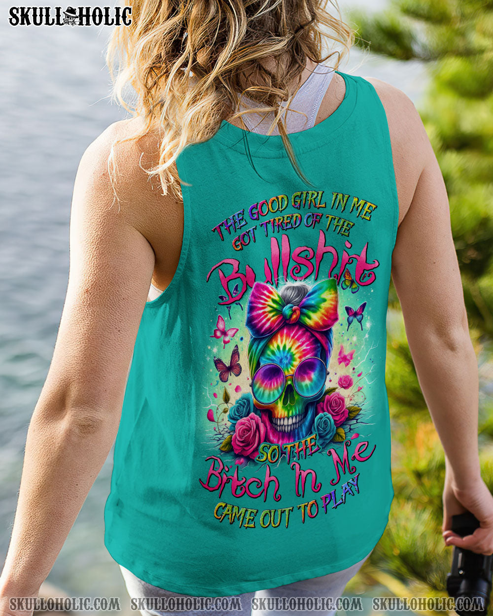 THE GOOD GIRL IN ME MESSY BUN TIE DYE ALL OVER PRINT – TYHI0605244