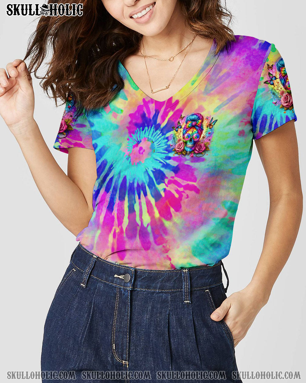 THE GOOD GIRL IN ME MESSY BUN TIE DYE ALL OVER PRINT – TYTM0705241