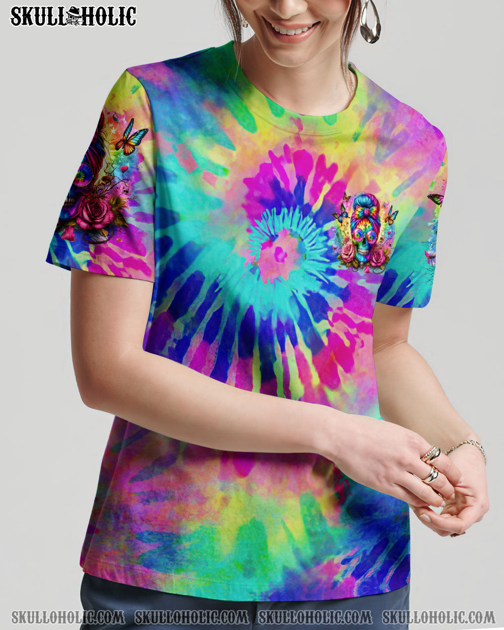 THE GOOD GIRL IN ME MESSY BUN TIE DYE ALL OVER PRINT – TYTM0705241