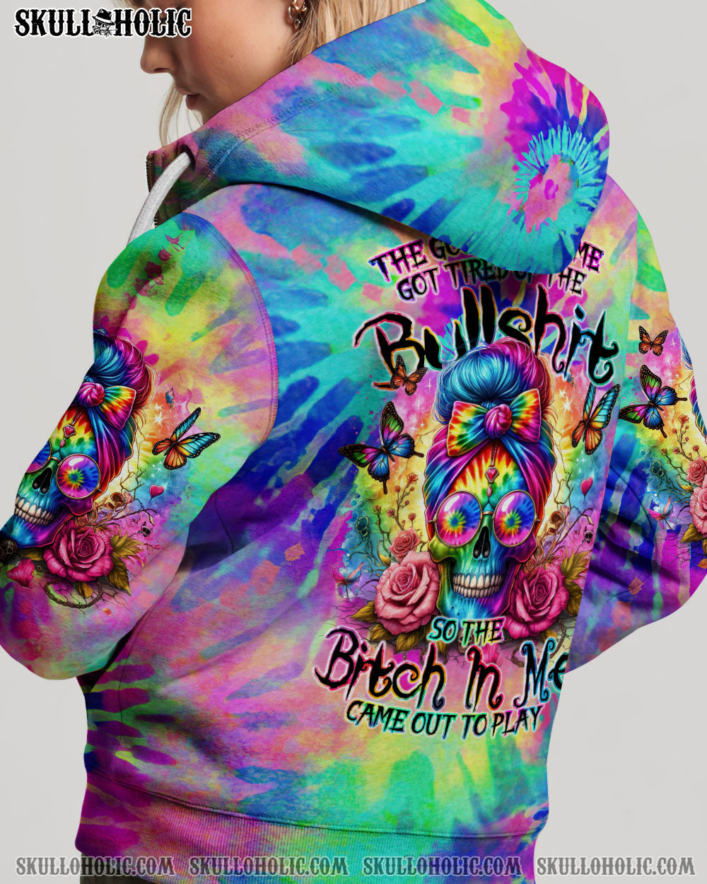 THE GOOD GIRL IN ME MESSY BUN TIE DYE ALL OVER PRINT – TYTM0705241