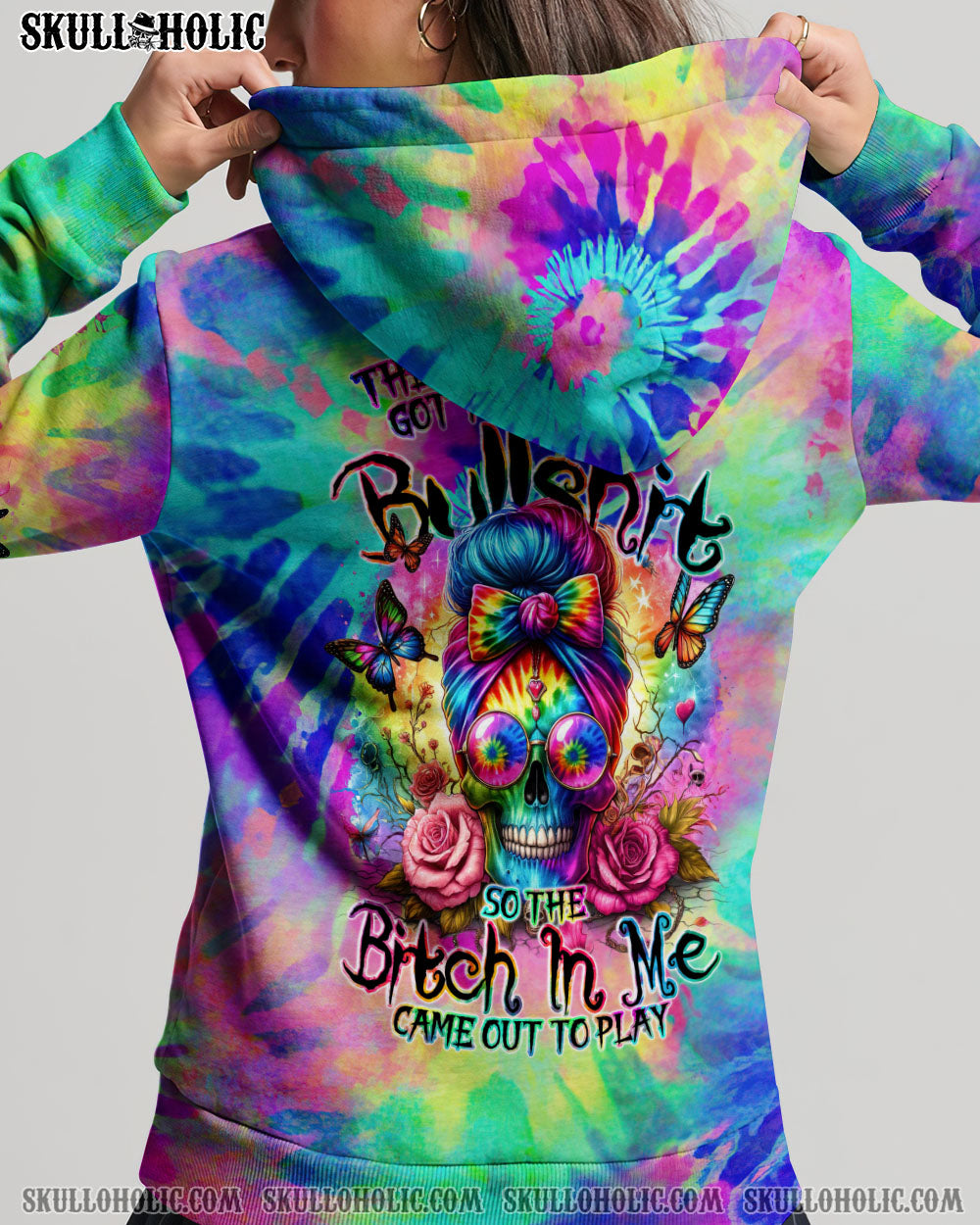 THE GOOD GIRL IN ME MESSY BUN TIE DYE ALL OVER PRINT – TYTM0705241