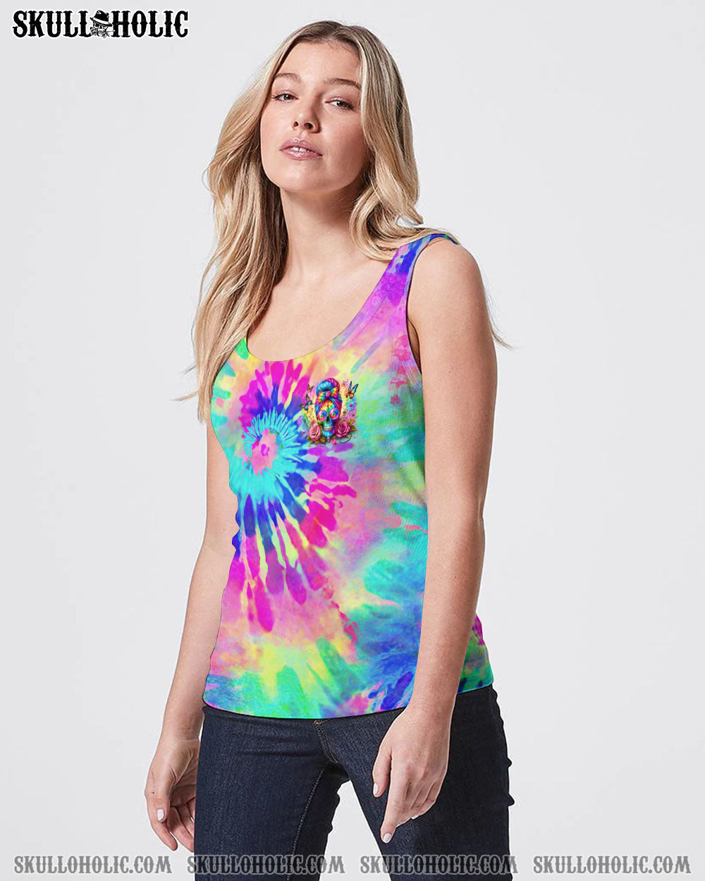 THE GOOD GIRL IN ME MESSY BUN TIE DYE ALL OVER PRINT – TYTM0705241