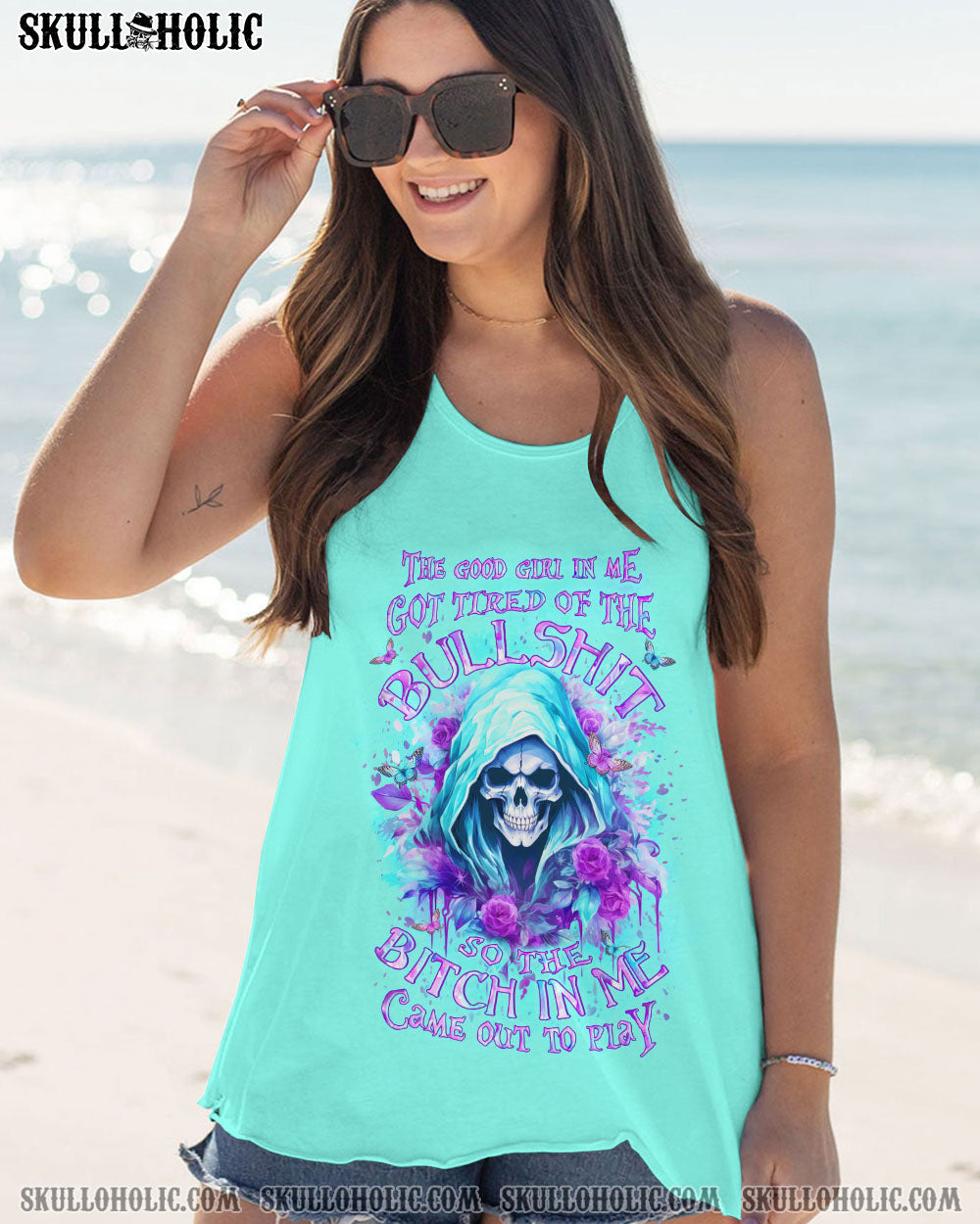 THE GOOD GIRL IN ME REAPER SKULL ALL OVER PRINT – YHLT911232