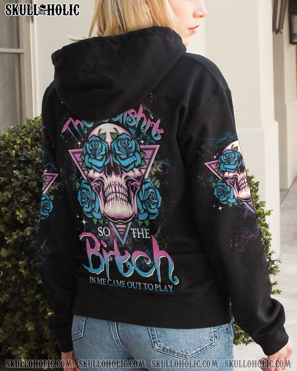 THE GOOD GIRL IN ME ROSE SKULL TRIANGLE ALL OVER PRINT – TLTW1002233