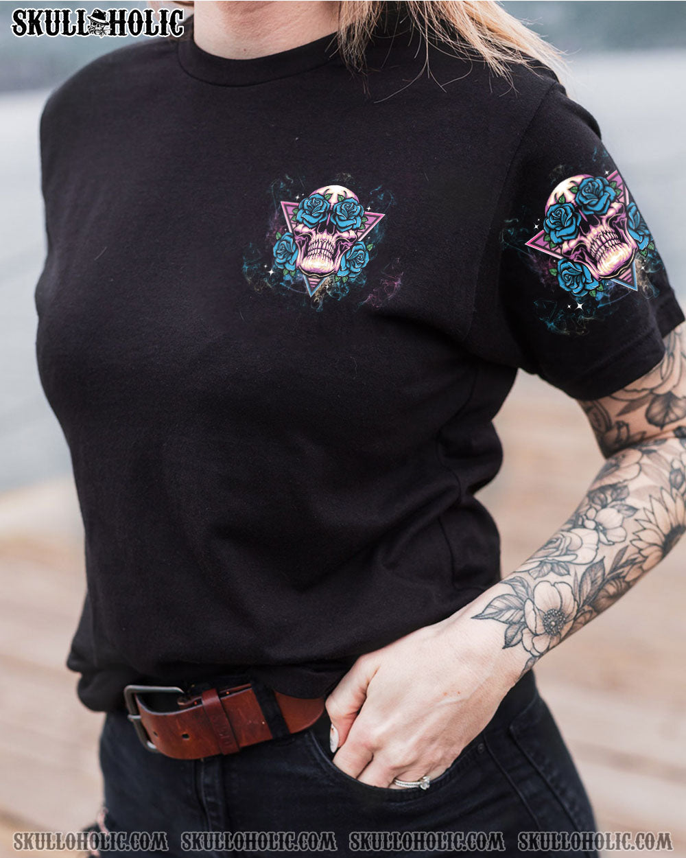 THE GOOD GIRL IN ME ROSE SKULL TRIANGLE ALL OVER PRINT – TLTW1002233