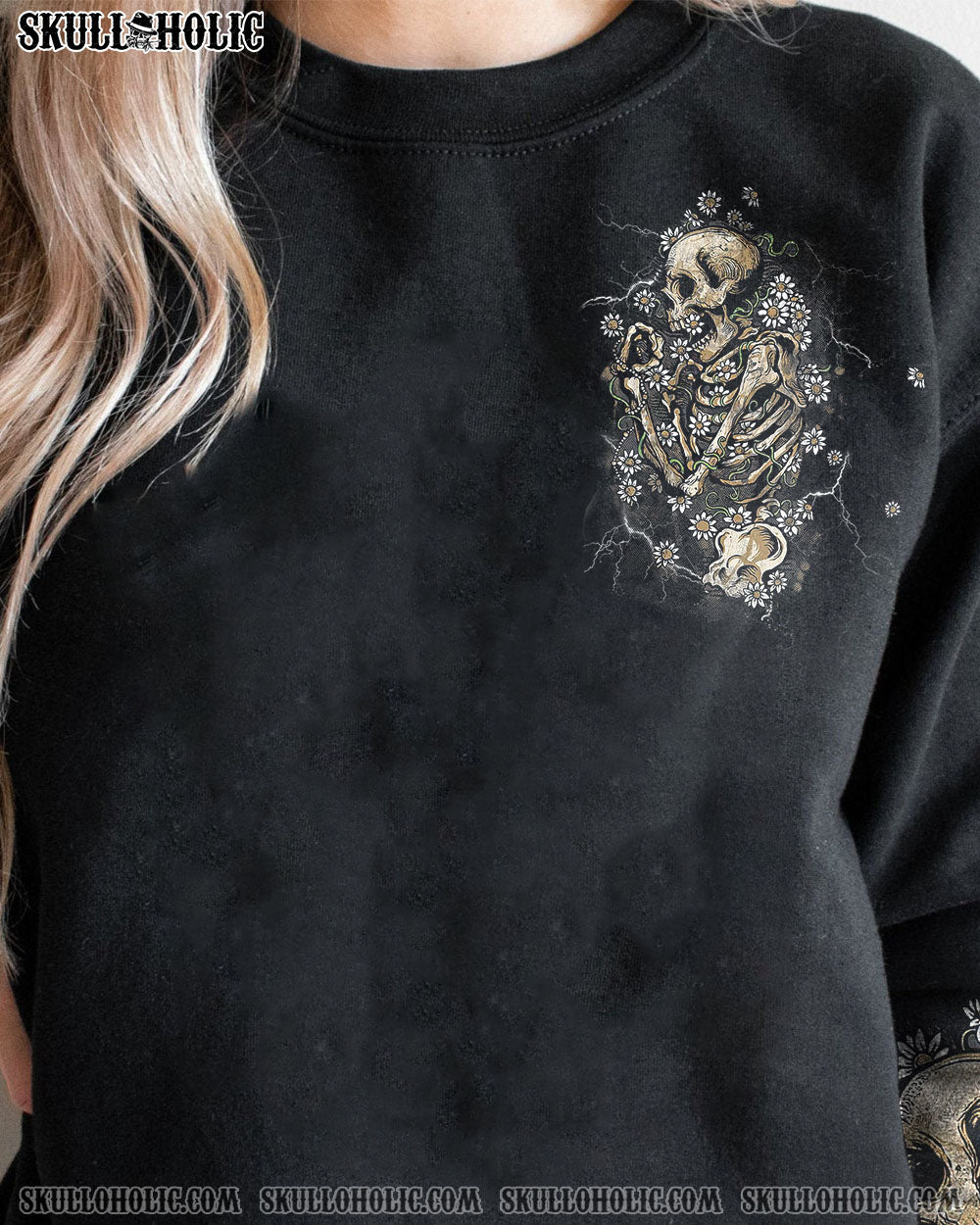 THE GOOD GIRL IN ME SKELETON DAISY ALL OVER PRINT – TLTW2710222