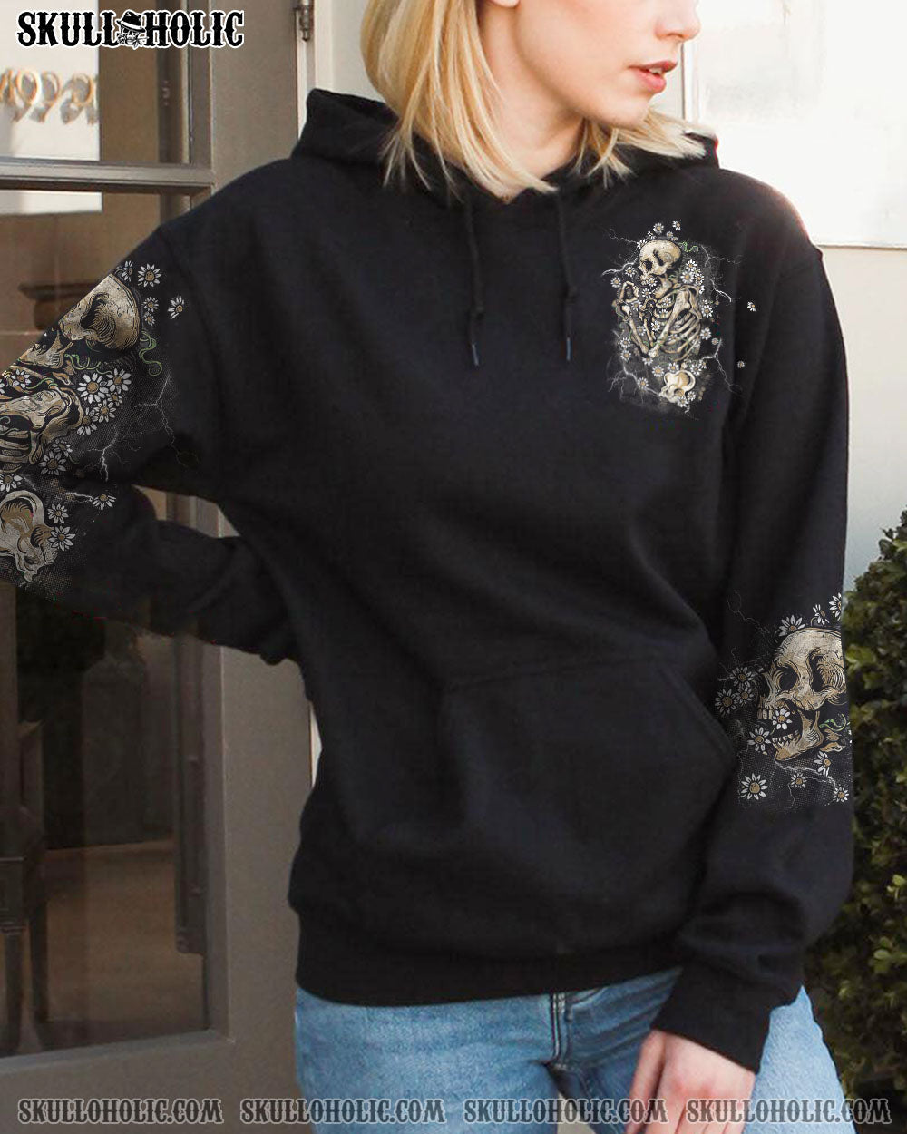 THE GOOD GIRL IN ME SKELETON DAISY ALL OVER PRINT – TLTW2710222