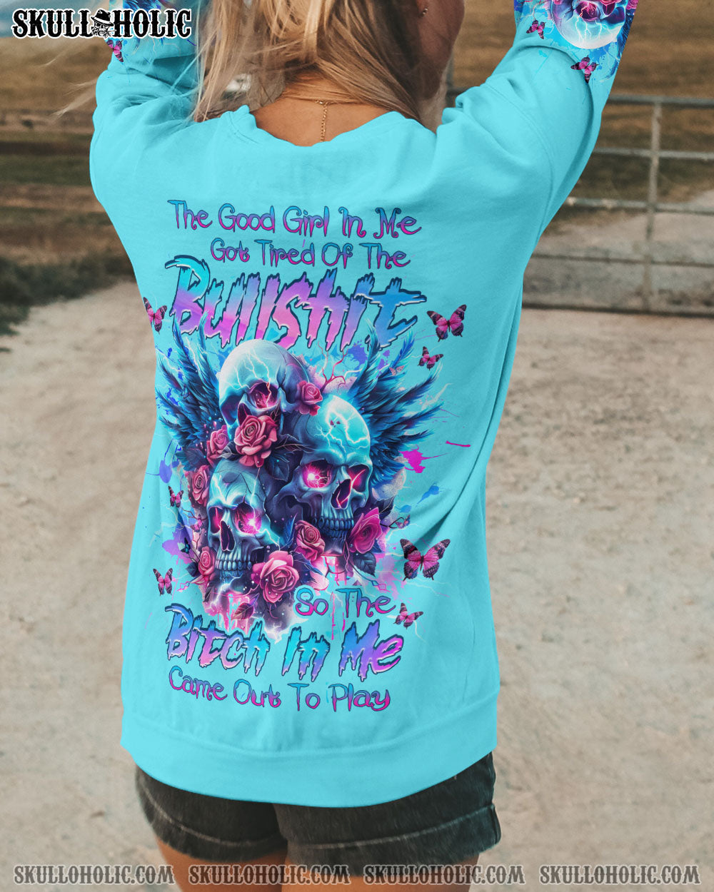 THE GOOD GIRL IN ME SKULL ALL OVER PRINT – TLNZ1304243