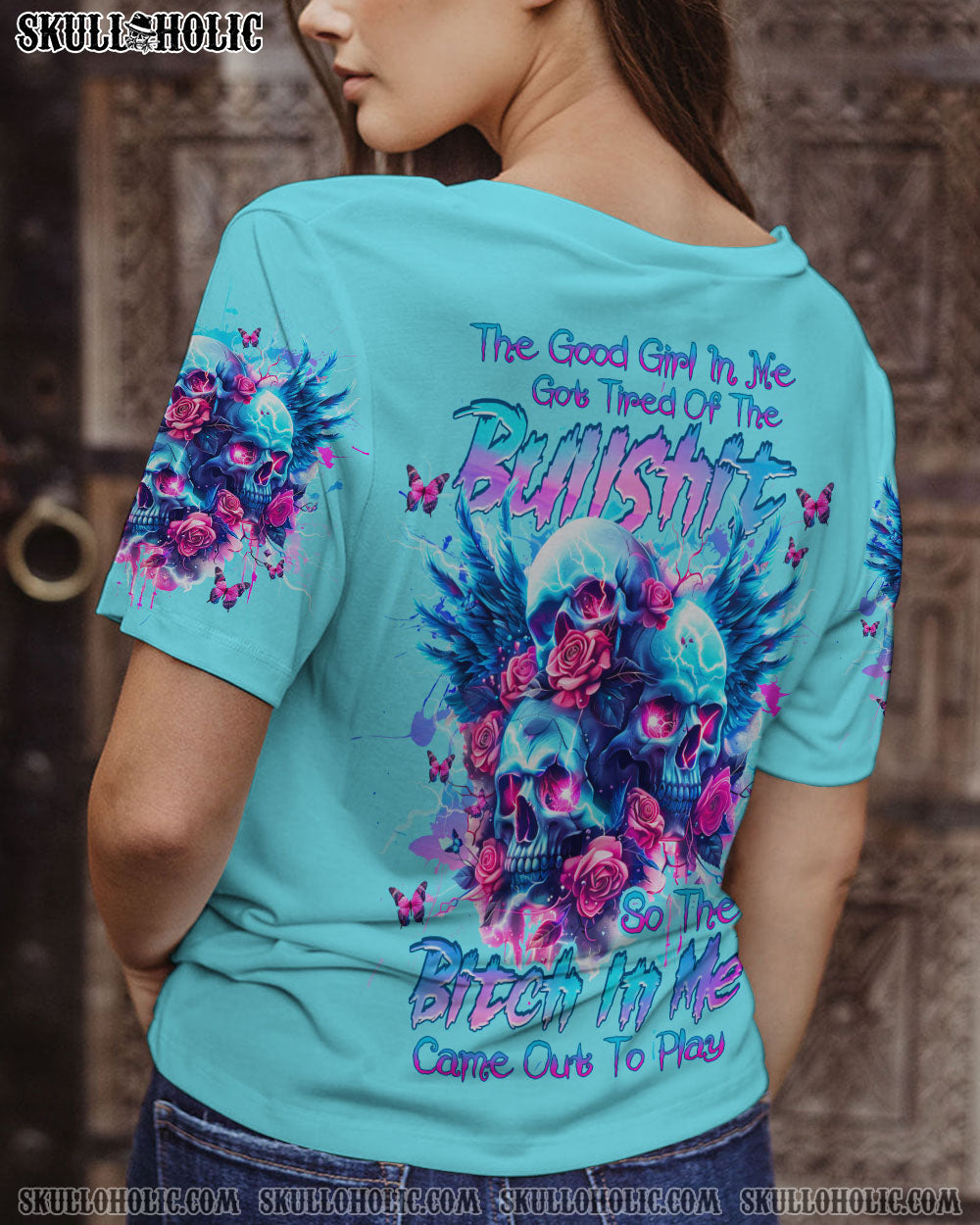 THE GOOD GIRL IN ME SKULL ALL OVER PRINT – TLNZ1304243
