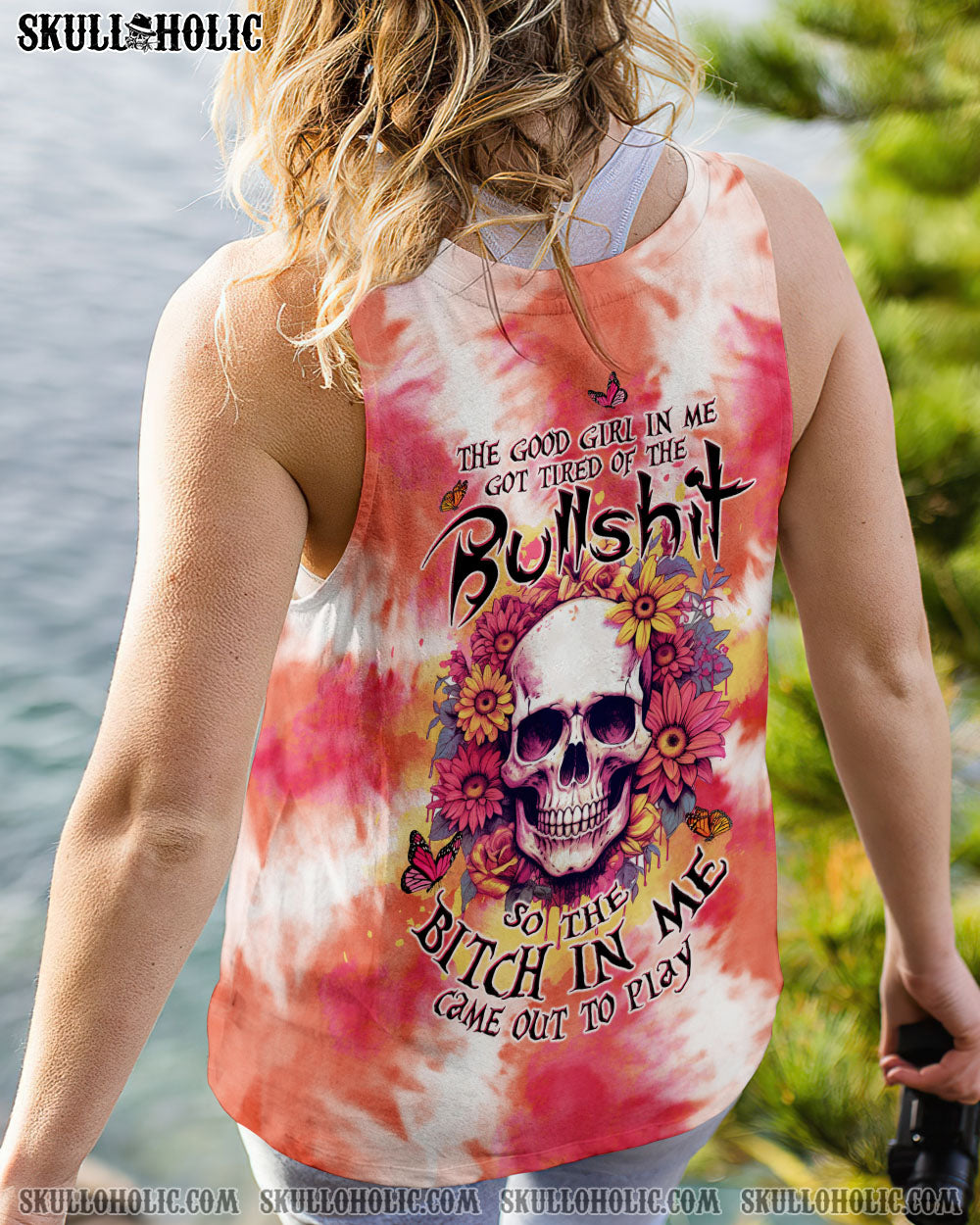 THE GOOD GIRL IN ME SKULL FLORAL ALL OVER PRINT – TLTW2902245