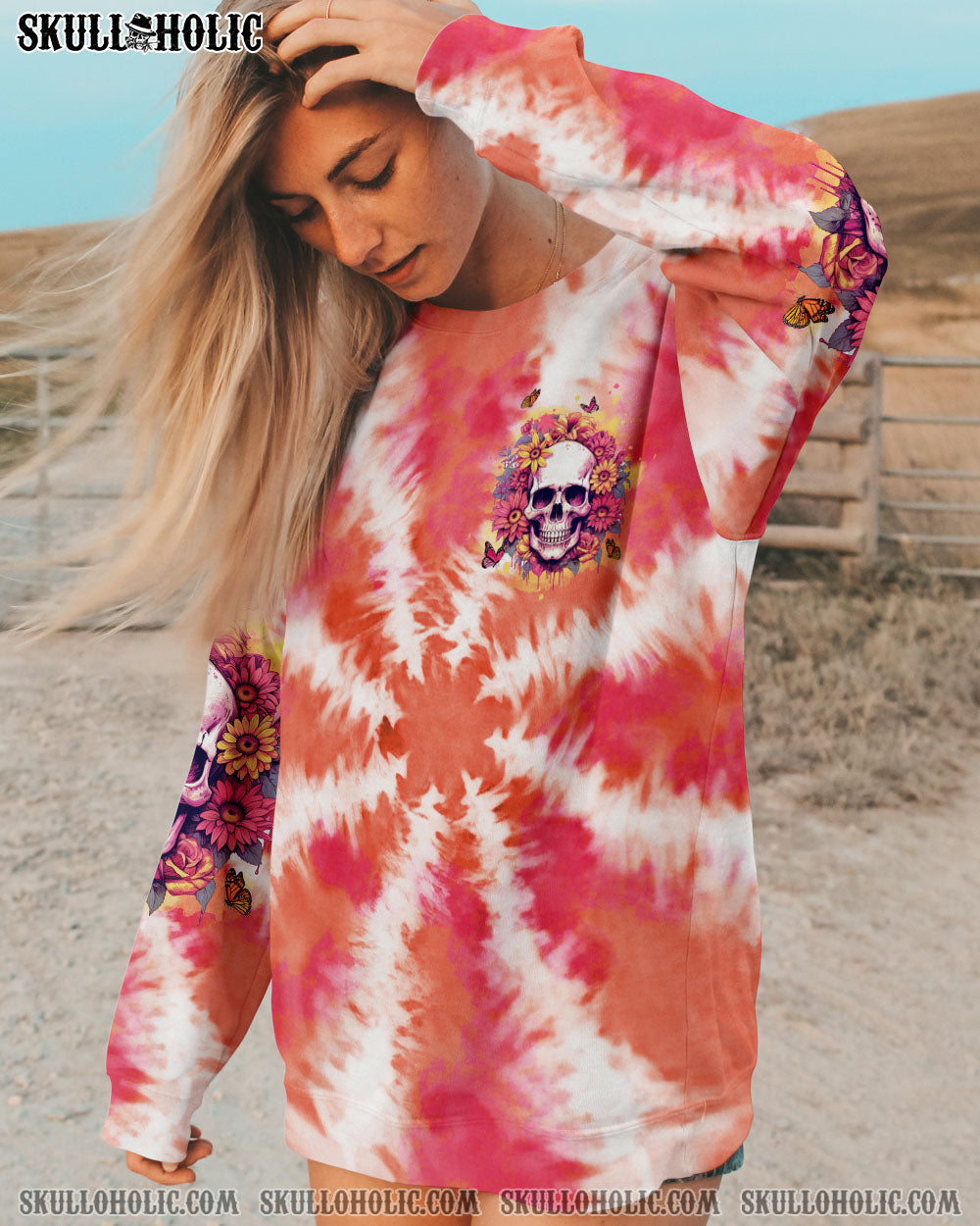 THE GOOD GIRL IN ME SKULL FLORAL ALL OVER PRINT – TLTW2902245