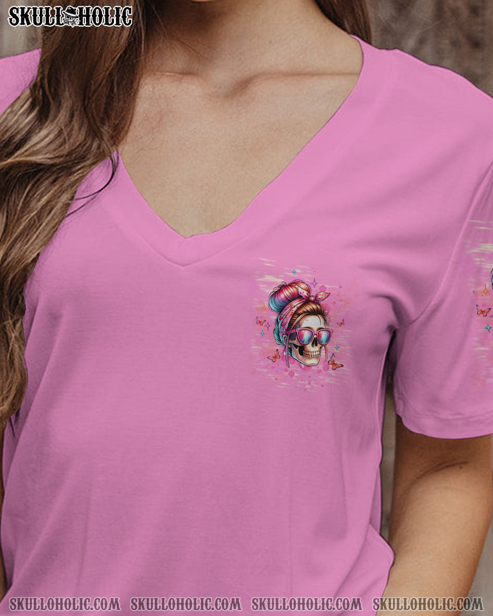 THE GOOD GIRL IN ME SKULL MESSY BUN ALL OVER PRINT – TLTW2606241