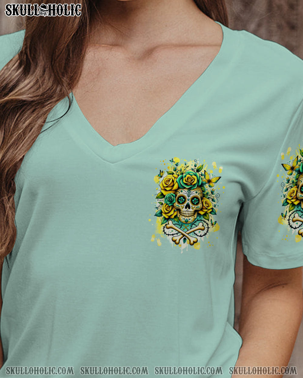 THE GOOD GIRL IN ME SKULL ROSE ALL OVER PRINT – TLNT0911233